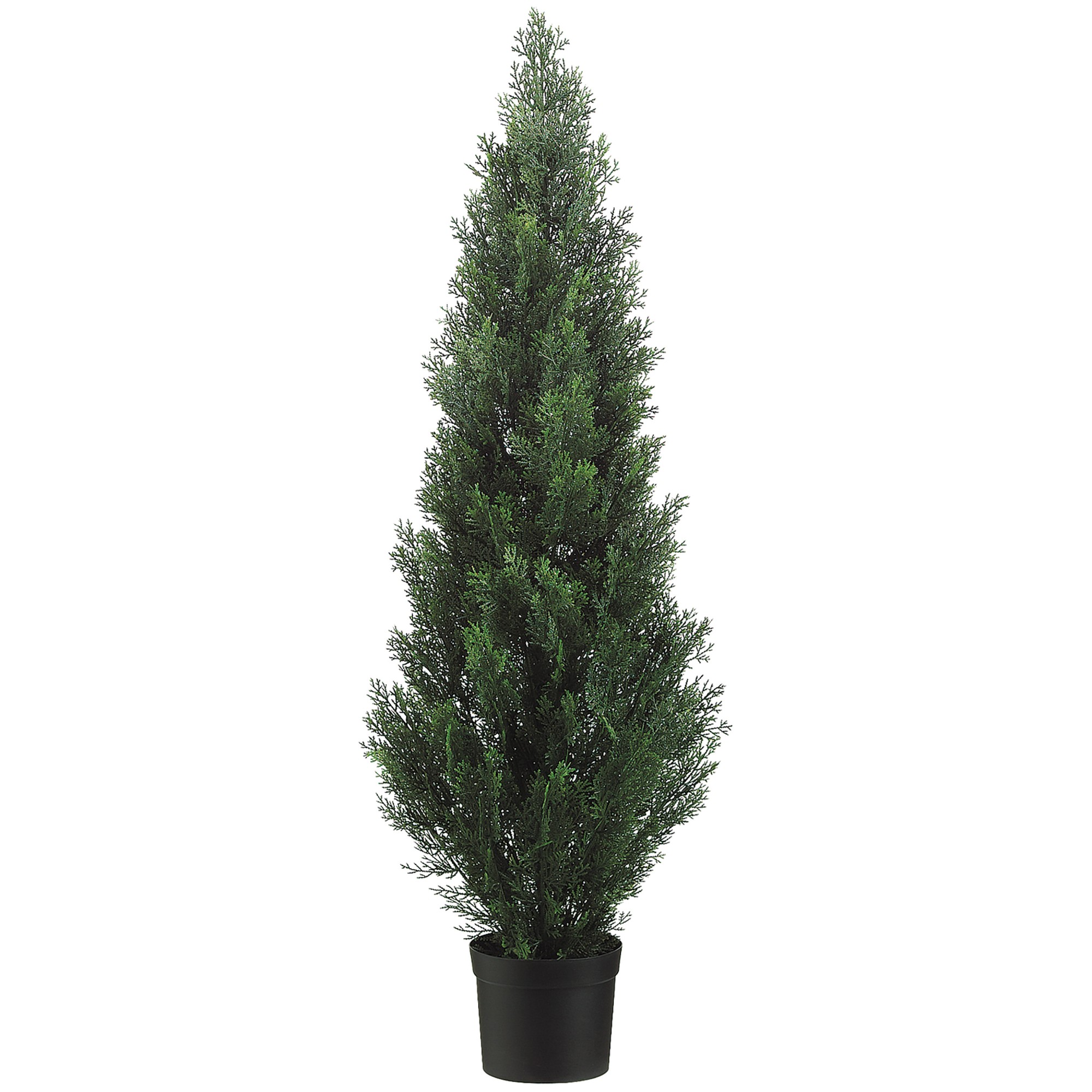 Faux Cedar Topiary in Plastic Pot, 36