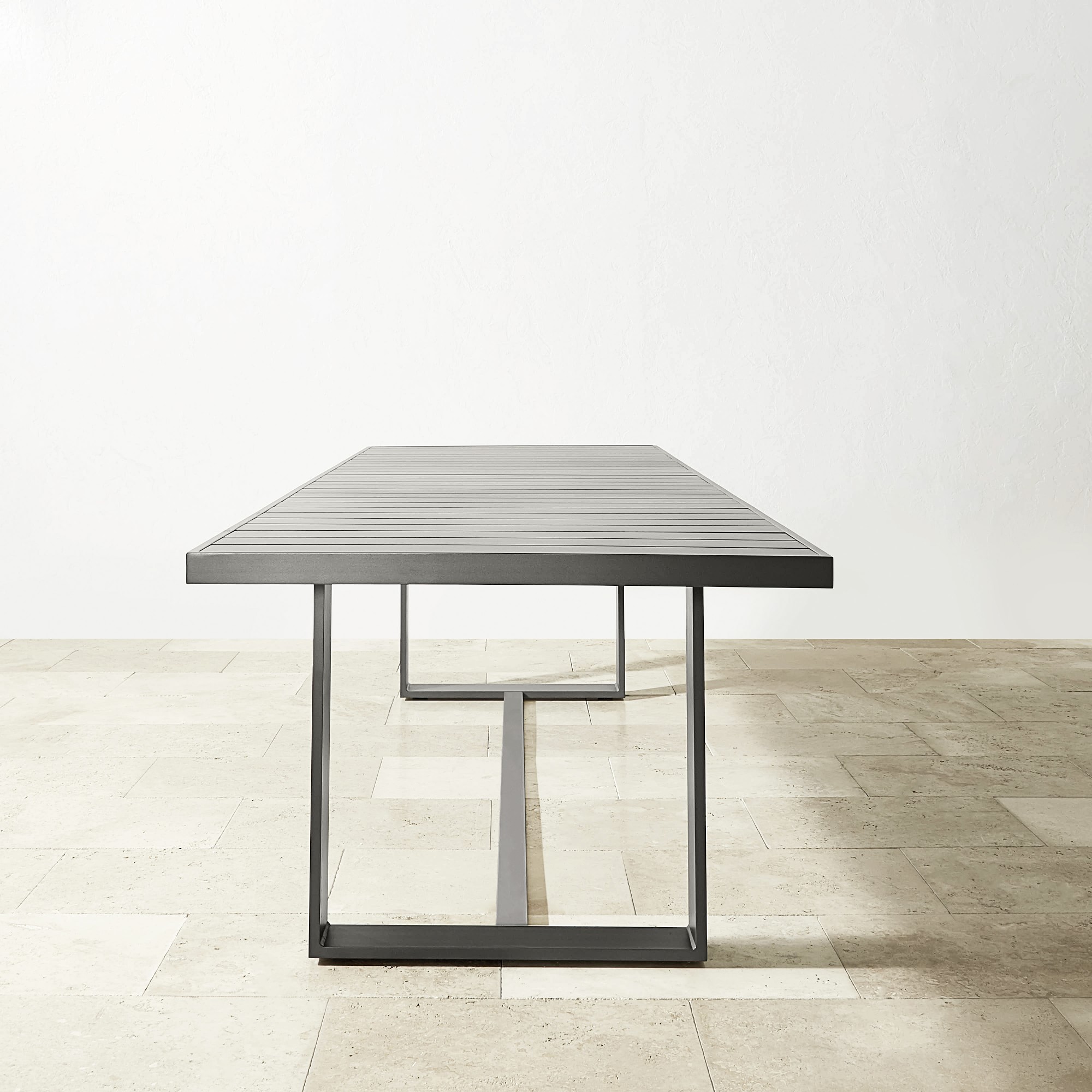 Santa Barbara Outdoor Metal Rectangular Dining Table (124