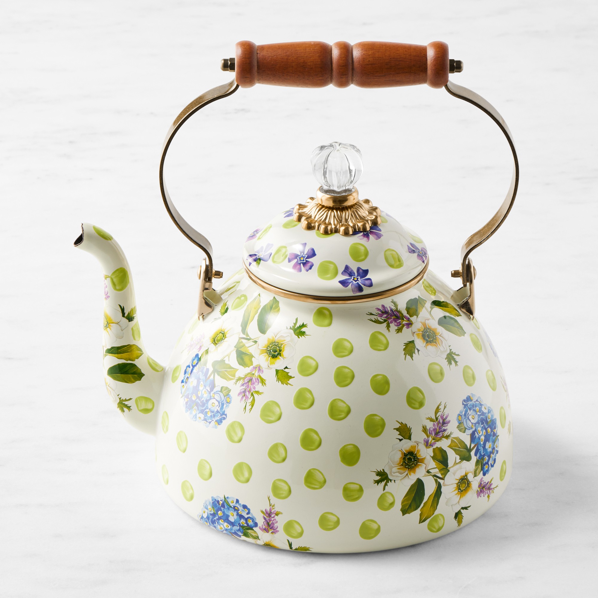 MacKenzie-Childs Wildflowers Tea Kettle