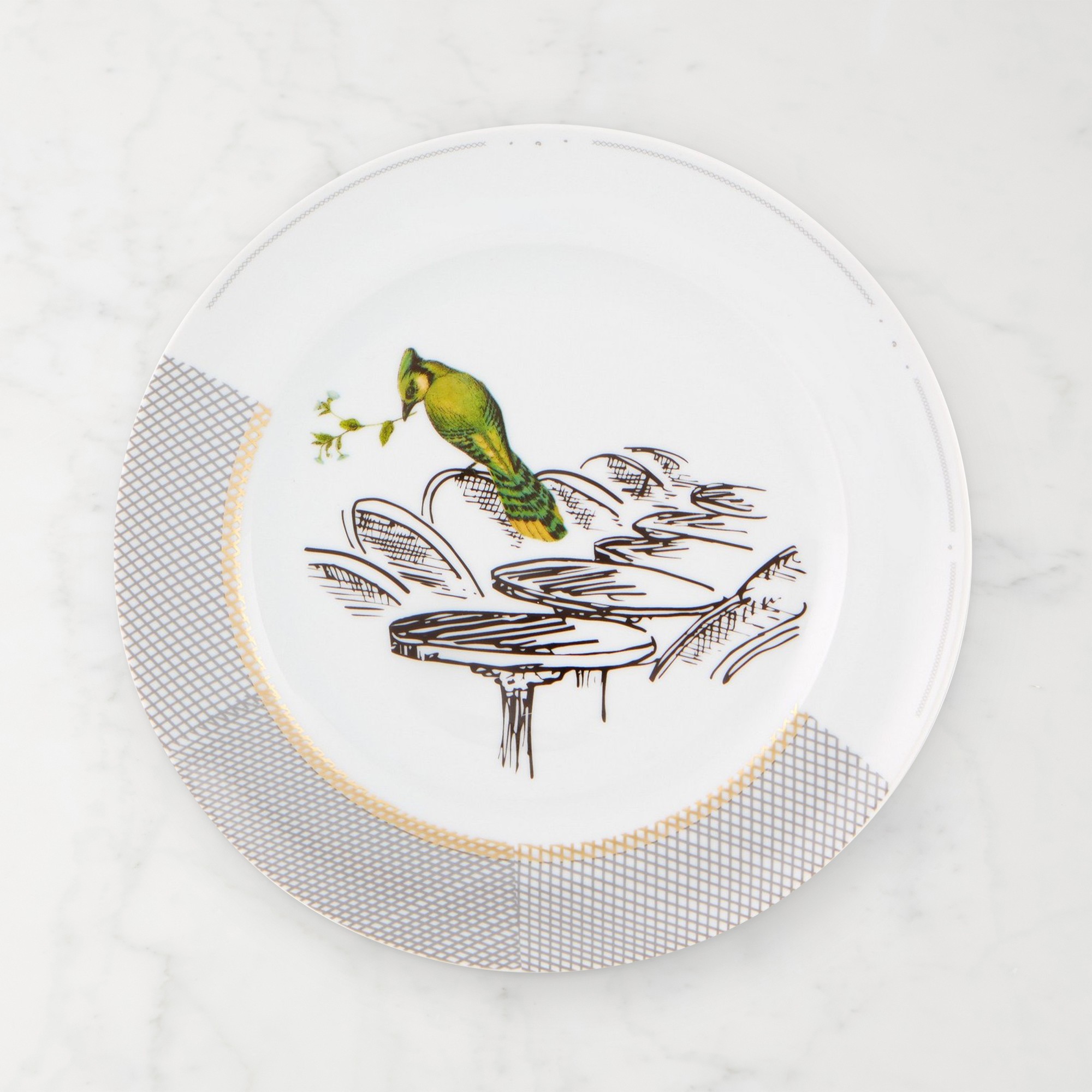 Petites Histoires Dessert Plates, Set of 4