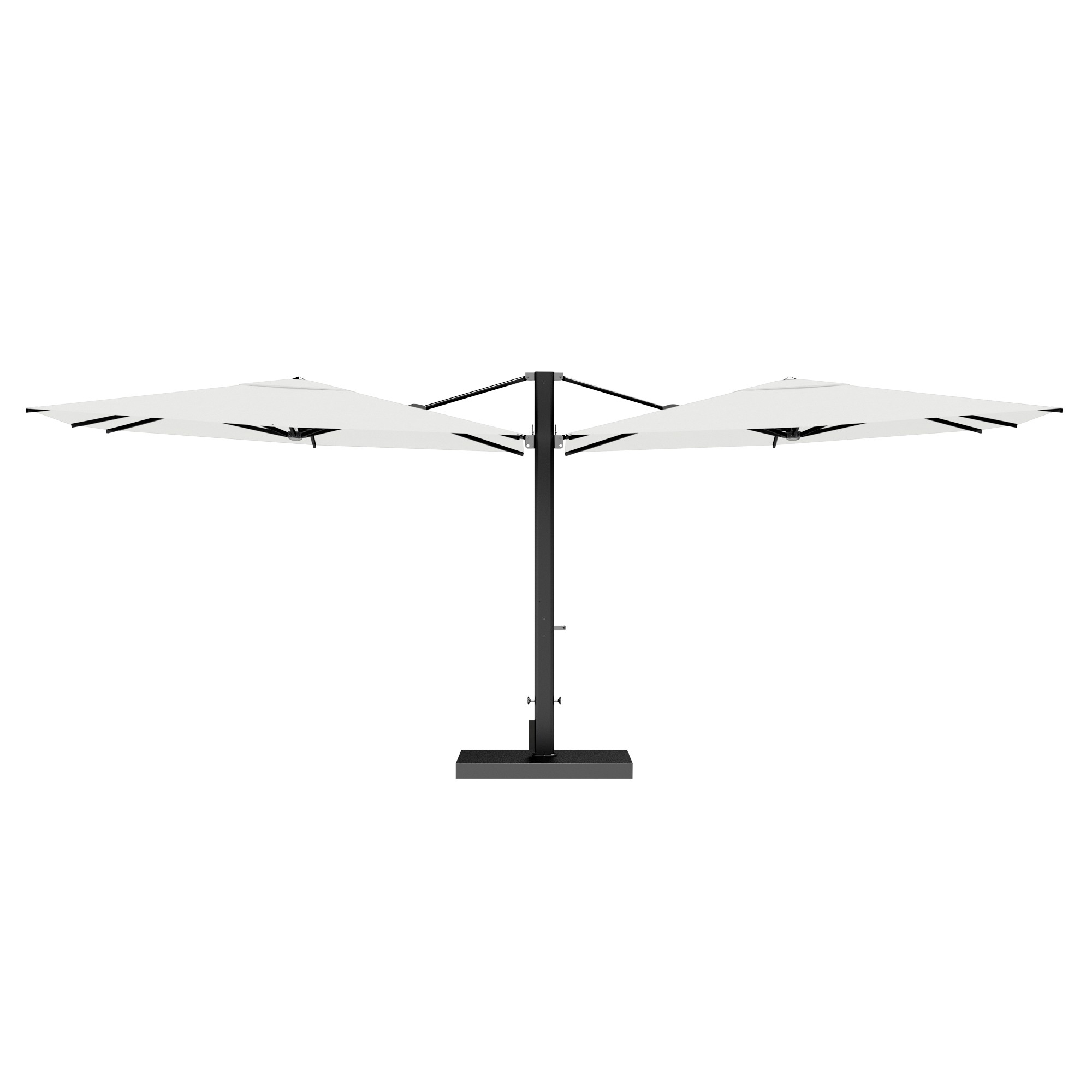 10' Sqaure Performance Dual Cantilever Umbrella