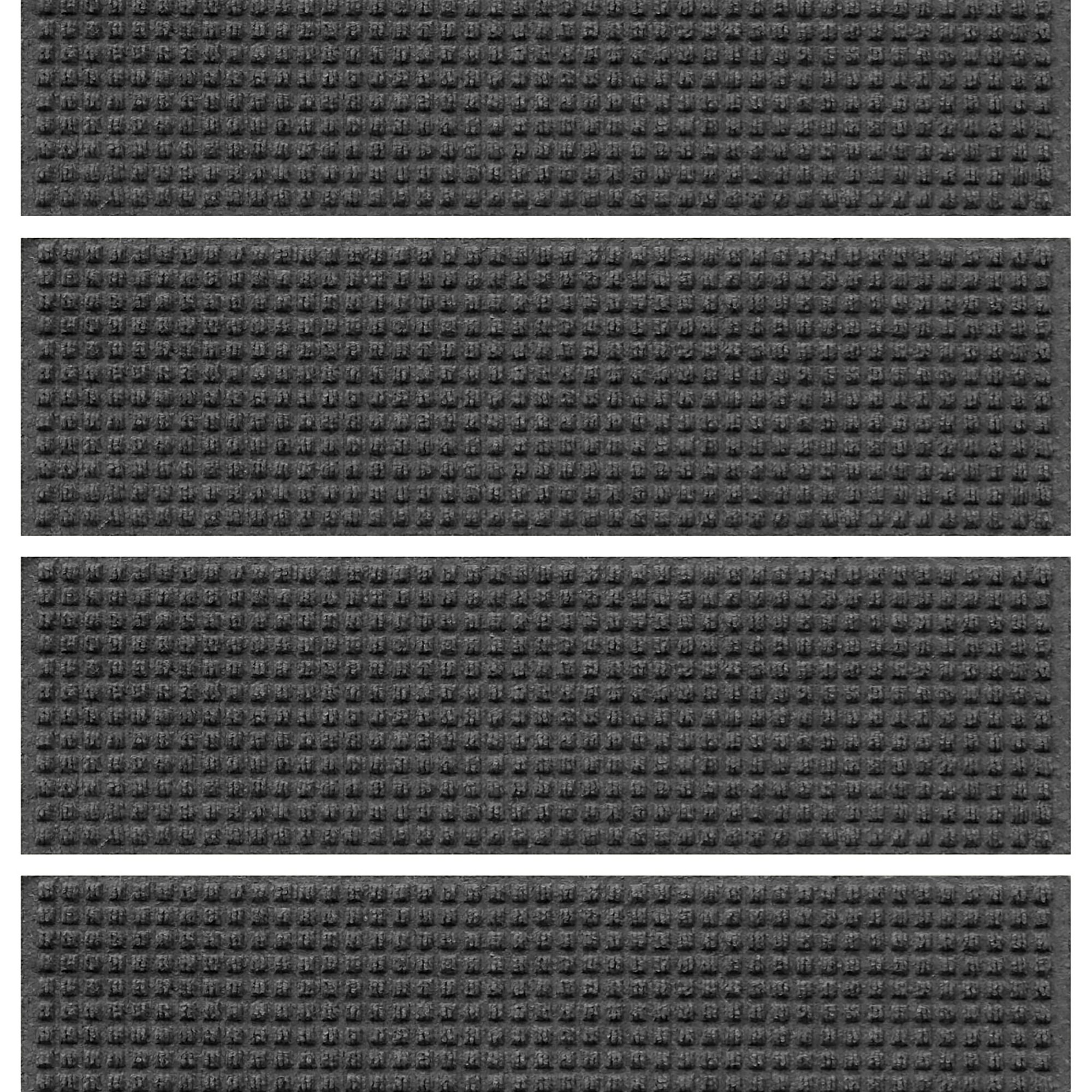 Waterhog Squares Commercial Grade Indoor/Outdoor Stair Treads, Set of 4