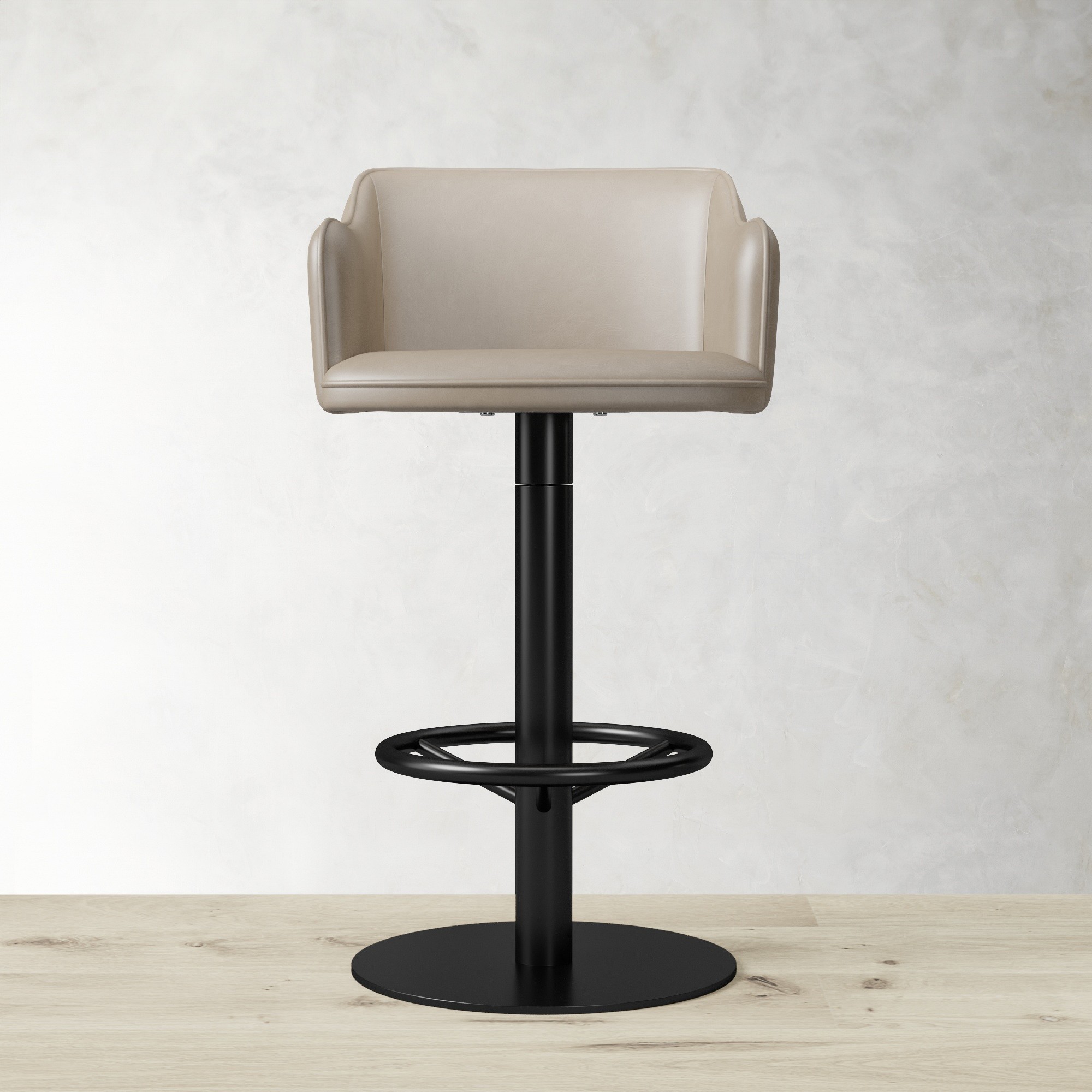 Harding Upholstered Pedestal Counter  & Bar Stool