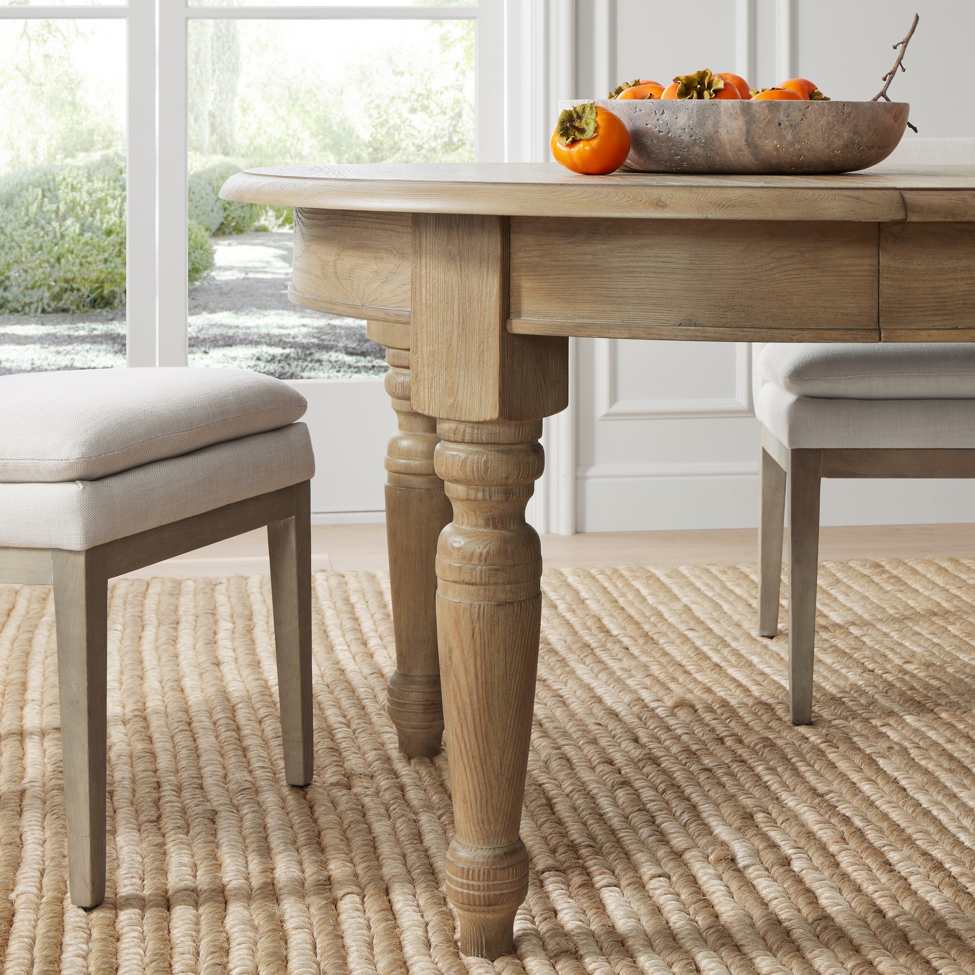 Harvest Extendable Round Dining Table (48