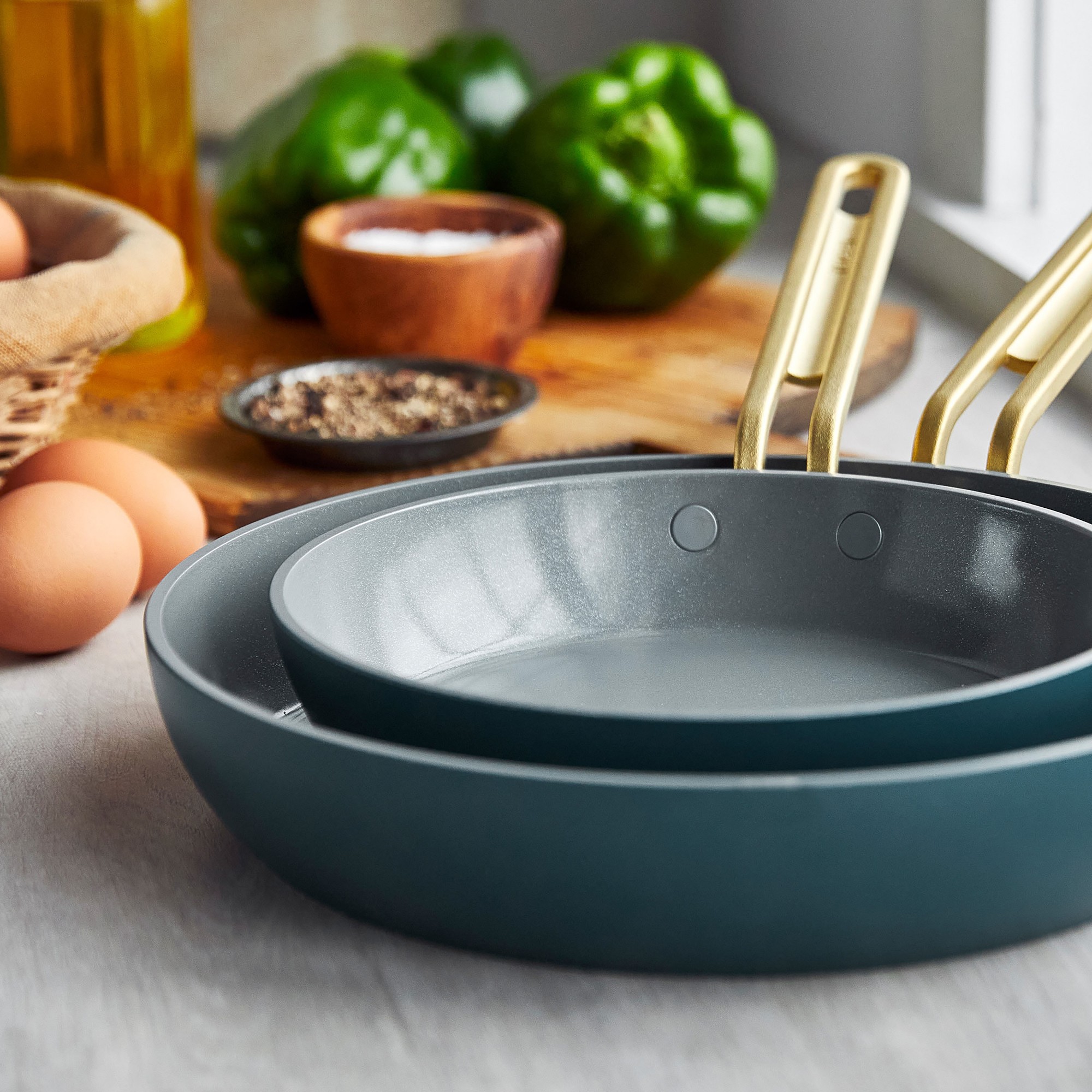 GreenPan™ Stanley Tucci™ Ceramic Nonstick Fry Pan Set, 8