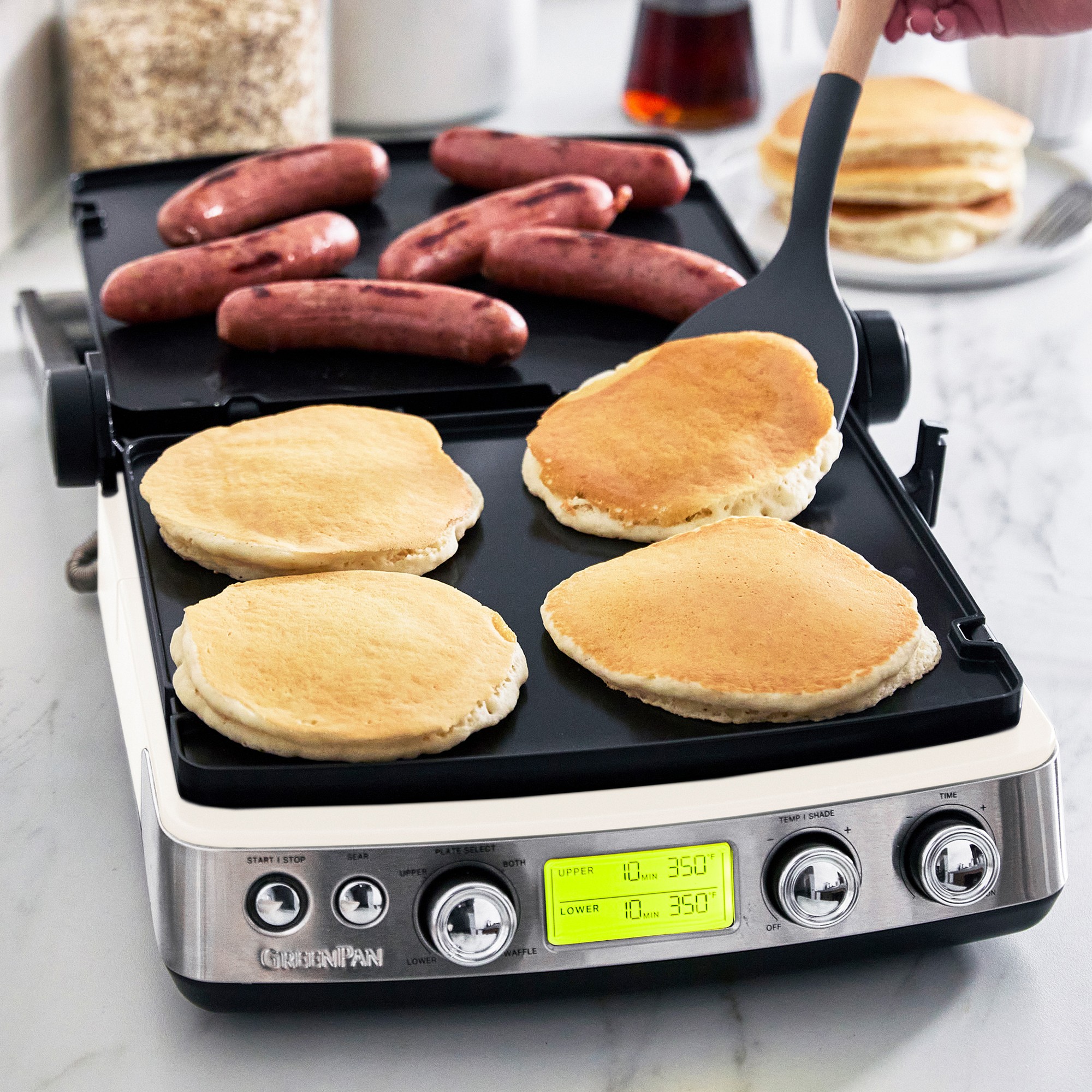 GreenPan™ Elite 7-in-1 Contact Grill, Griddle, & Waffler