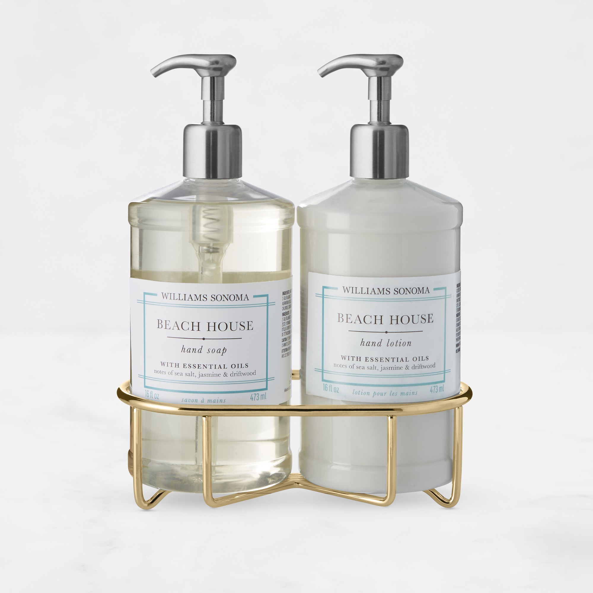 Williams Sonoma Beach House Hand Soap & Lotion 3-Piece Set