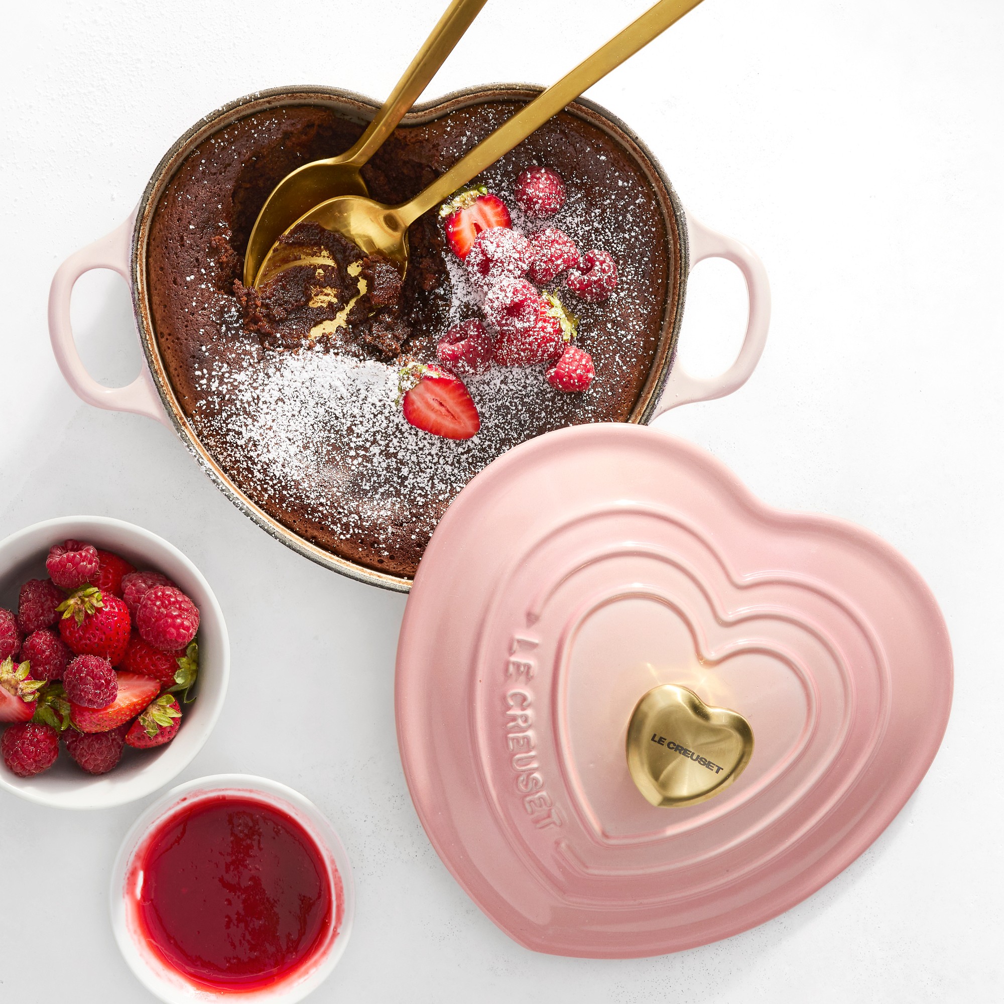 Le Creuset Enameled Cast Iron Shallow Heart Oven, 1 1/4-Qt.