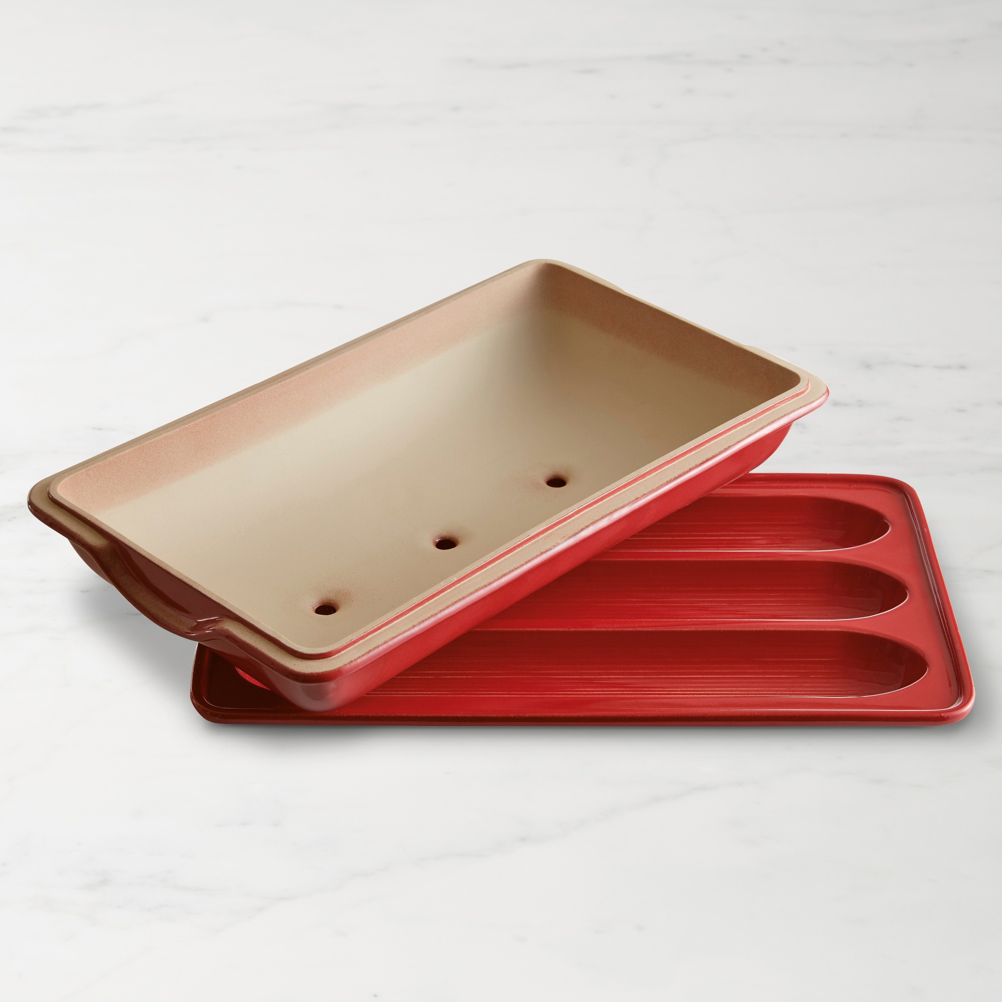 Emile Henry French Ceramic Baguette Baker