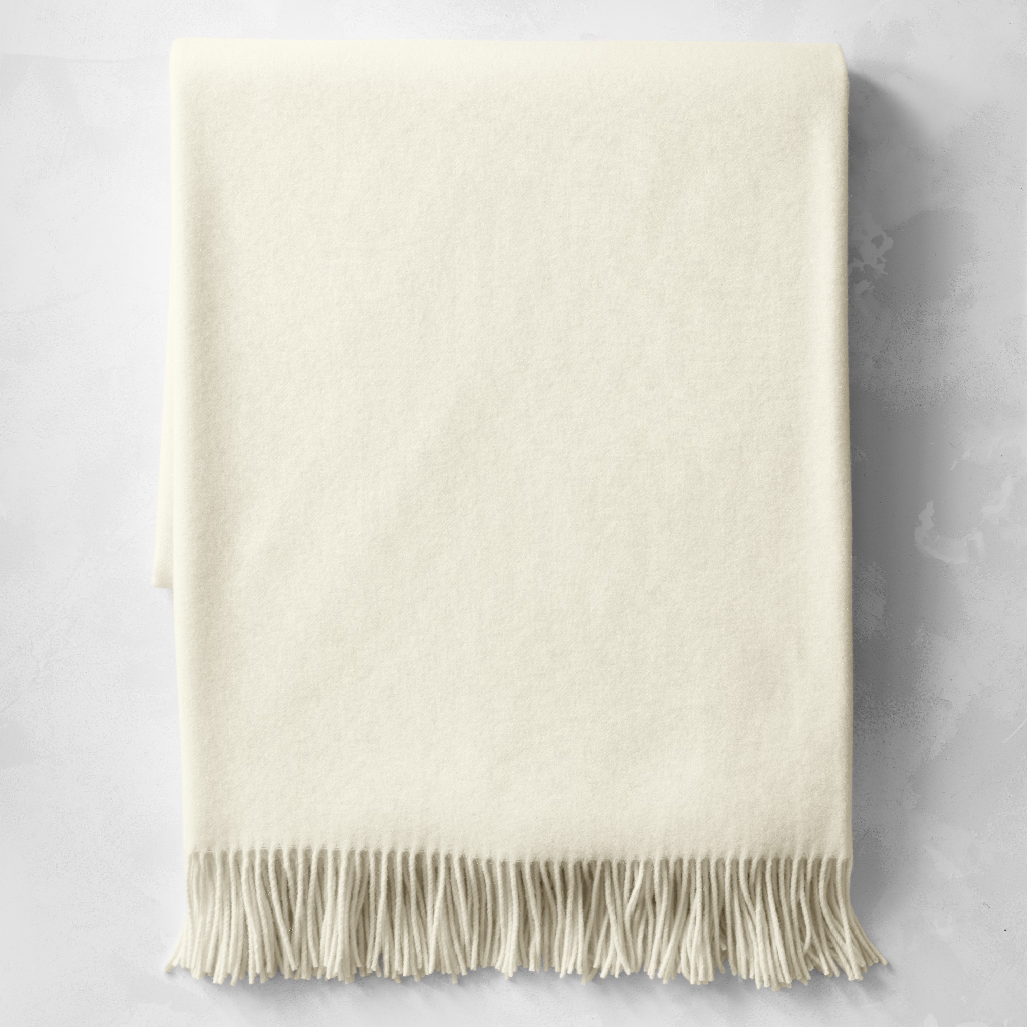 European Solid Cashmere Throw