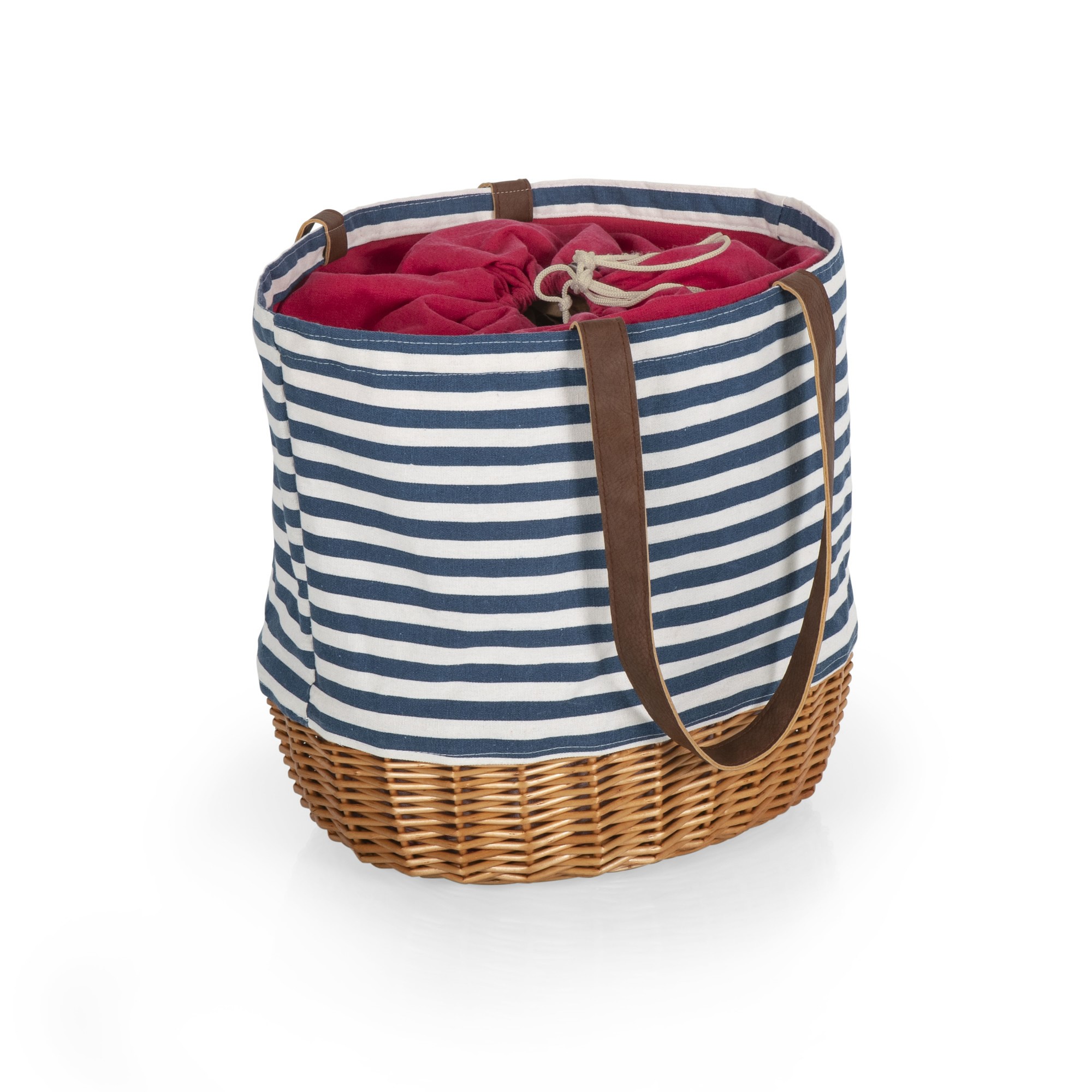 Seville Canvas and Willow Basket Tote