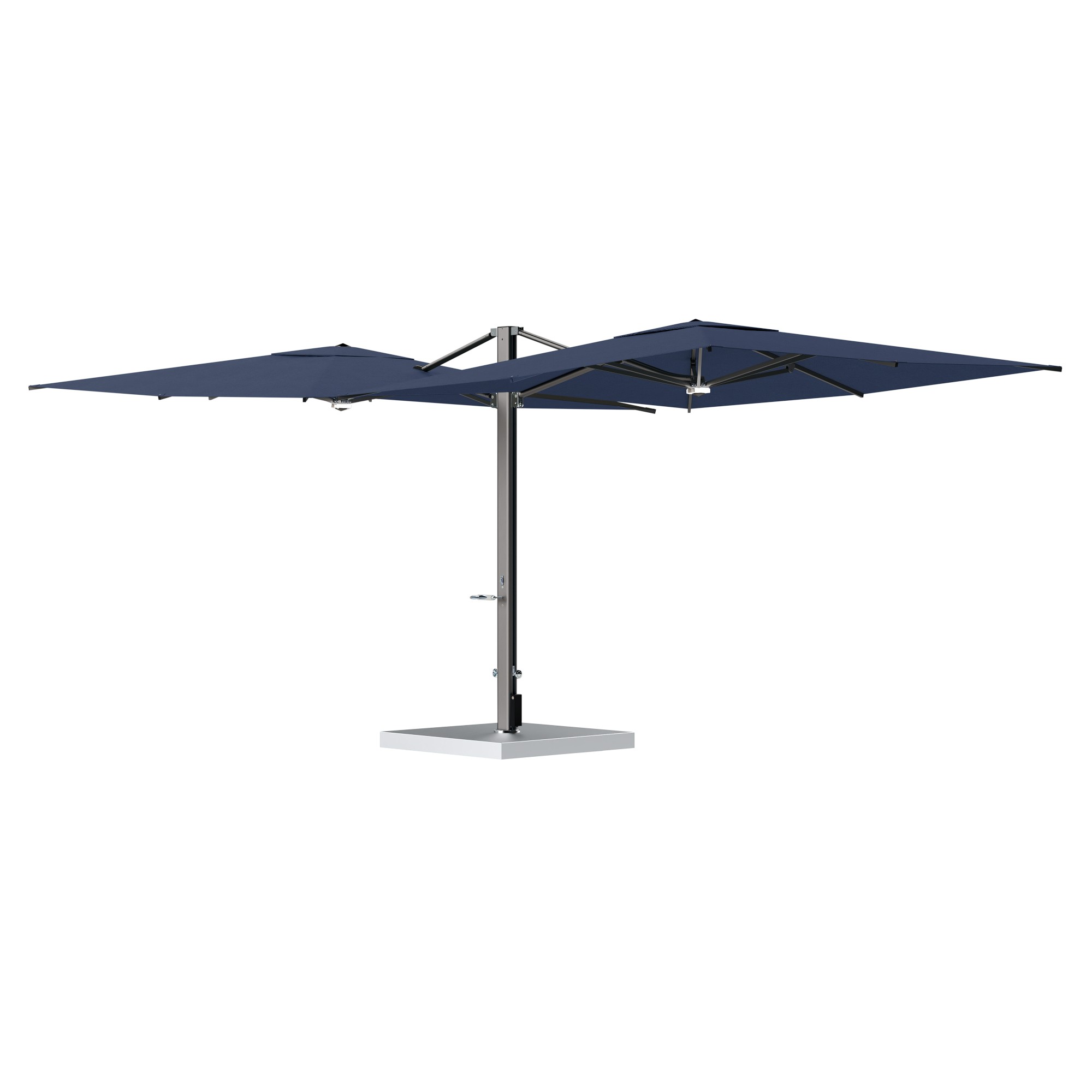 10' Sqaure Performance Dual Cantilever Umbrella
