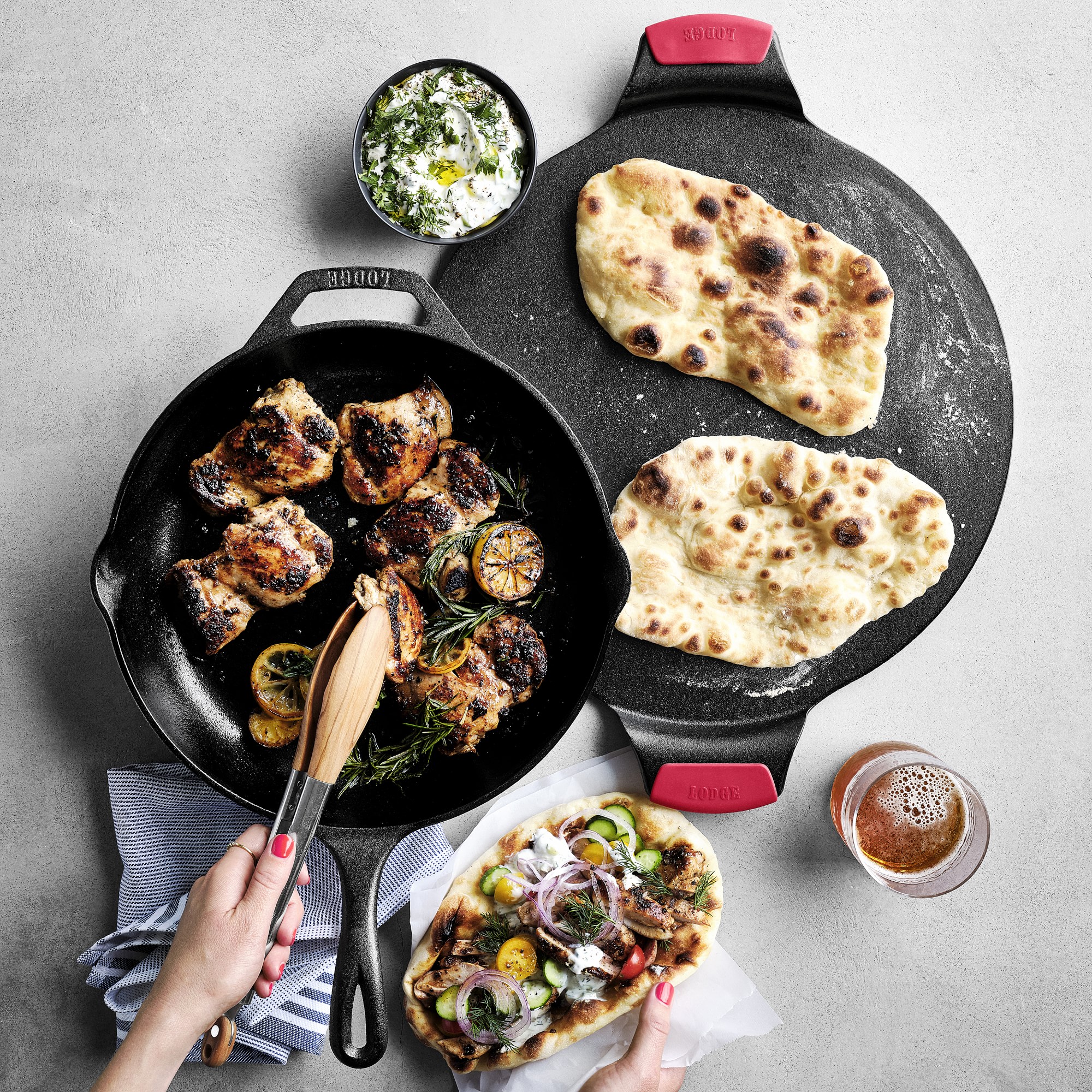Lodge Seasoned Cast Iron Skillet Pan