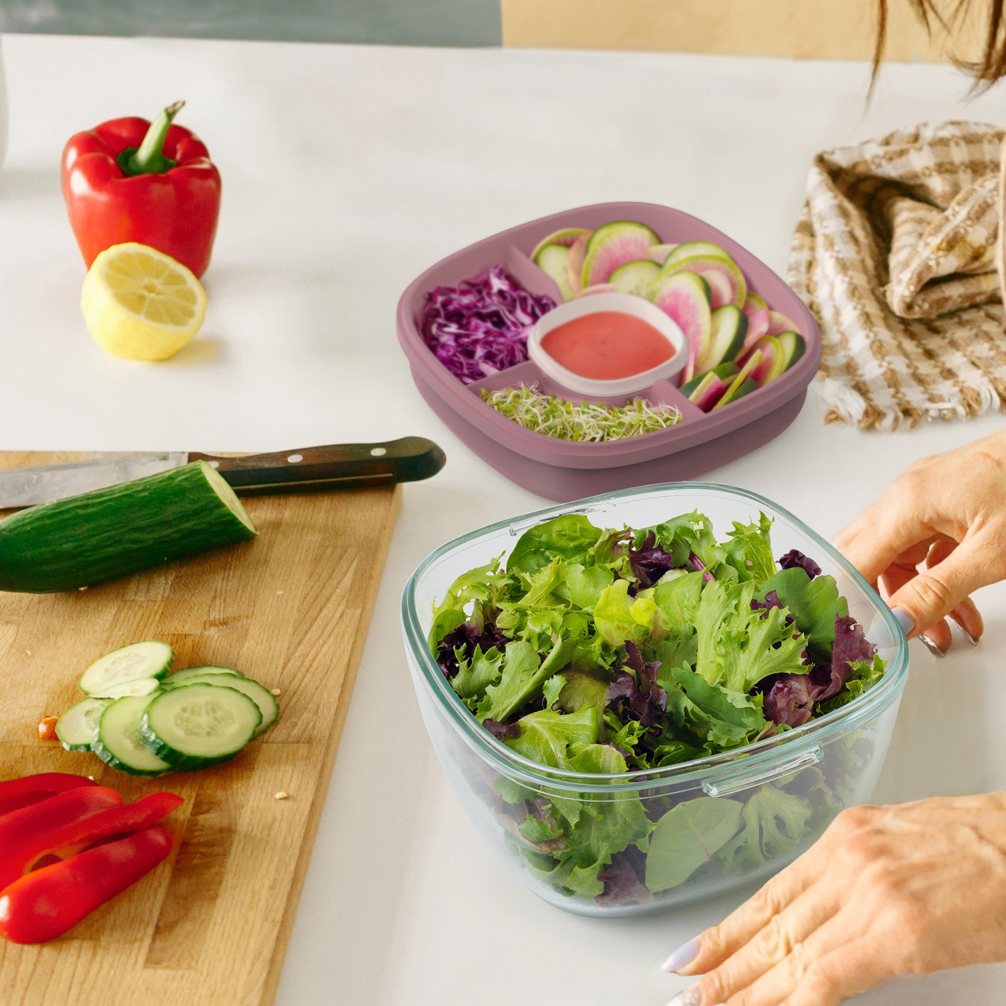 Bentgo Glass Leak-proof Salad Container