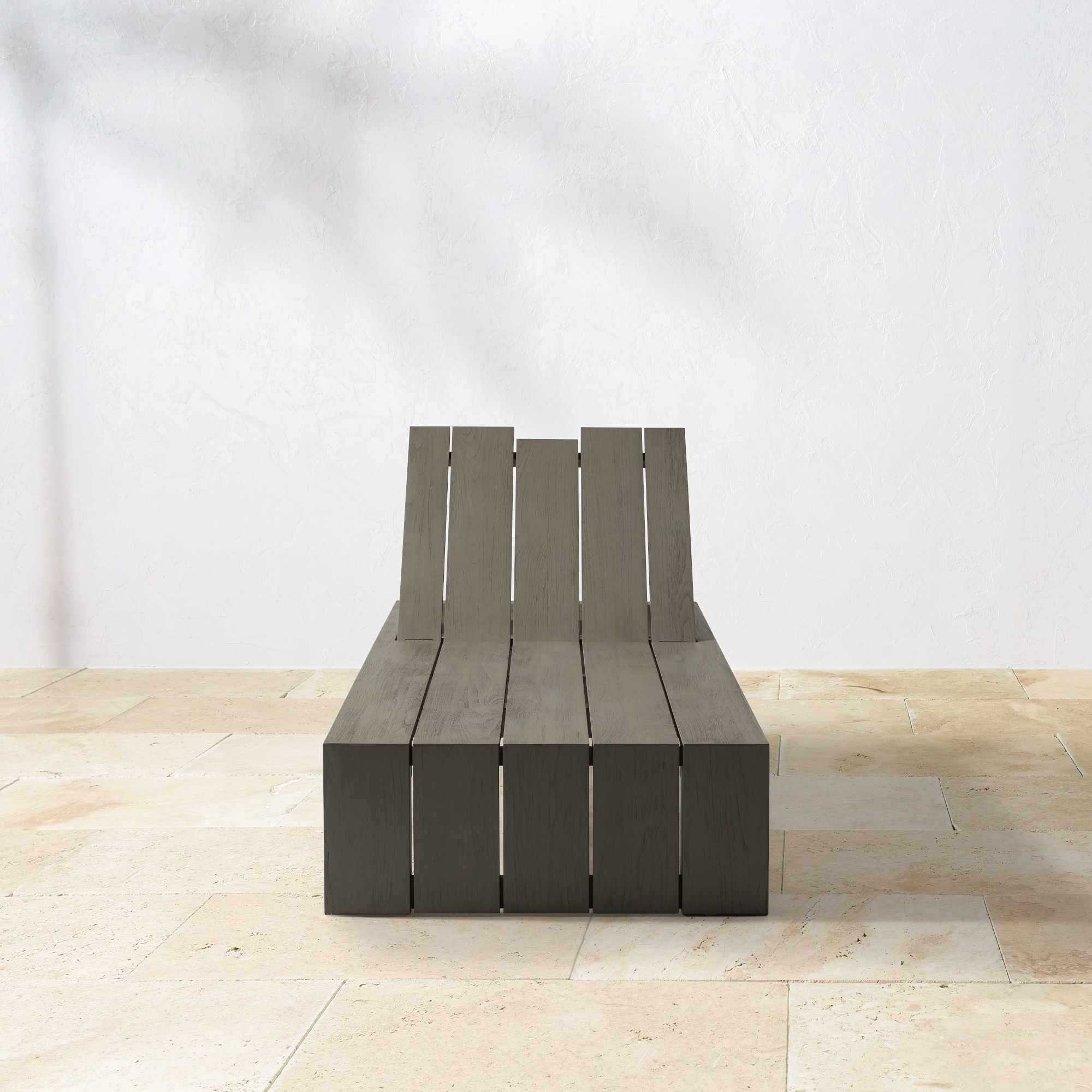 Larnaca Outdoor Grey Teak Chaise