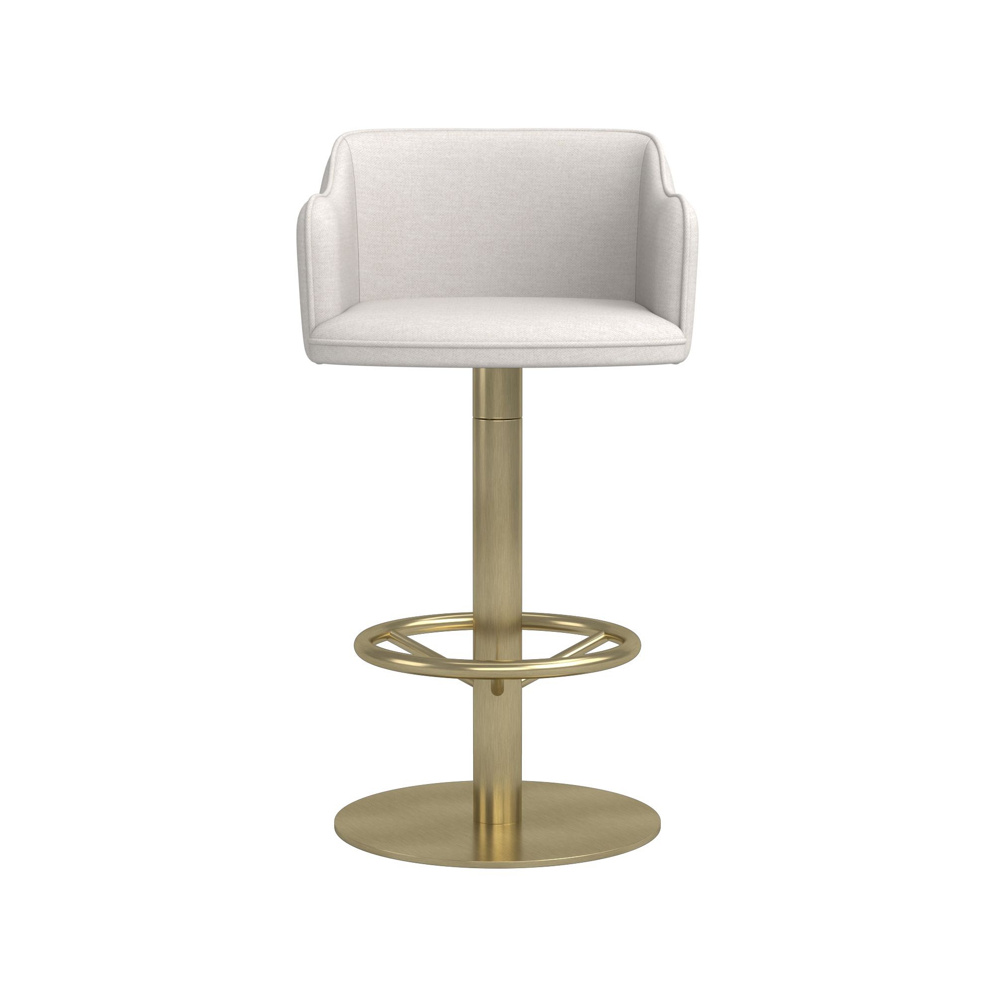 Harding Upholstered Pedestal Counter  & Bar Stool