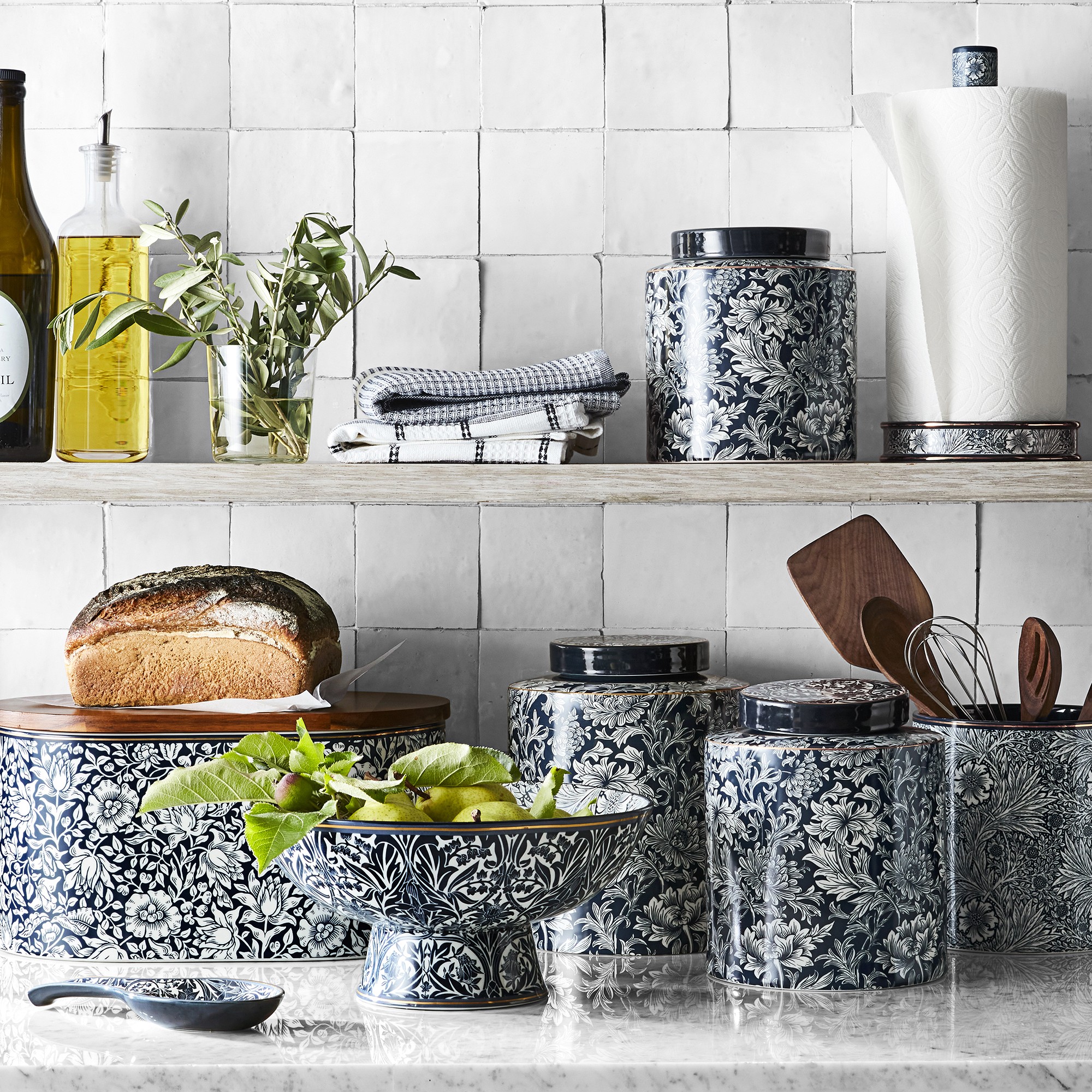 Morris & Co. x Williams Sonoma Bluebell Bread Box