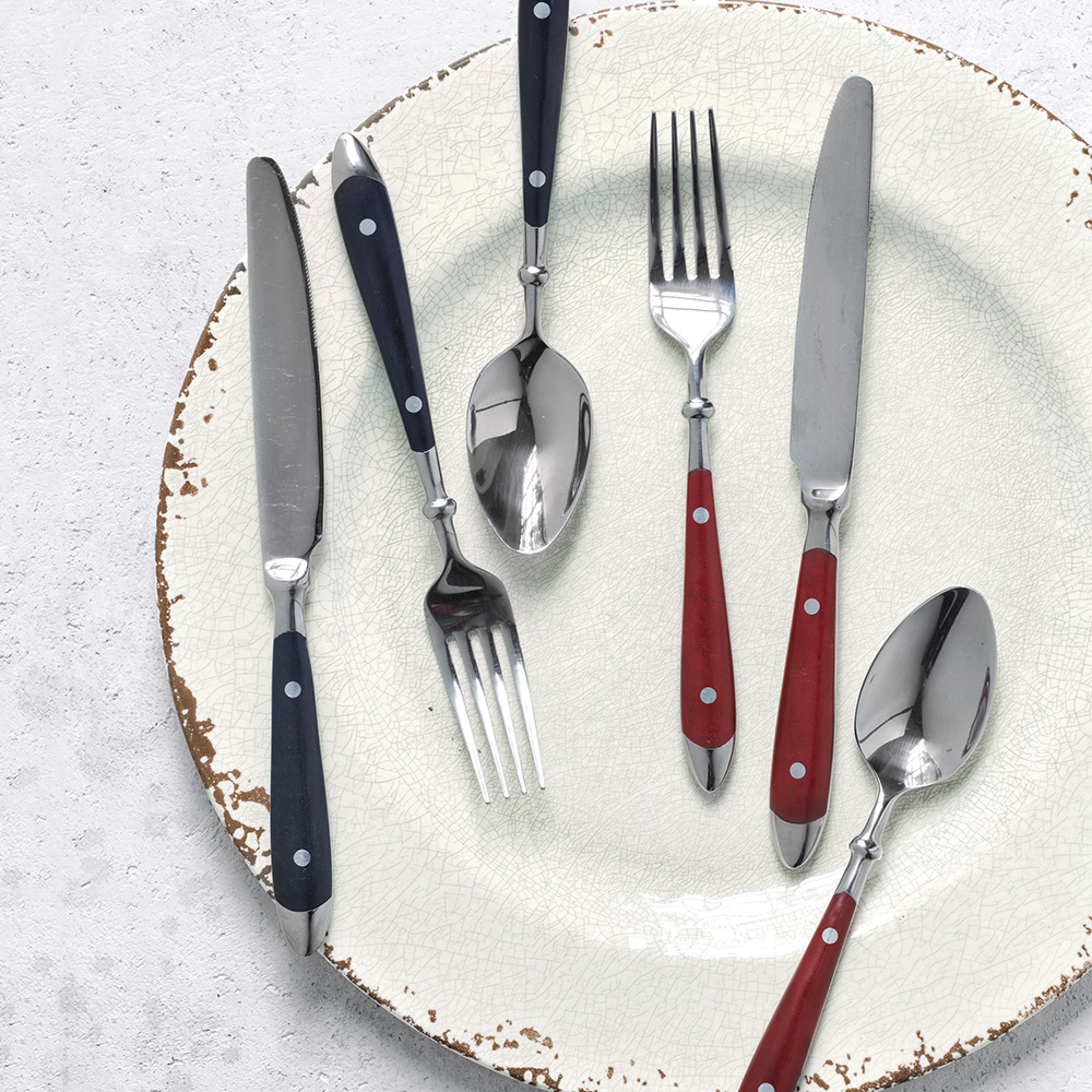 Rustic® Outdoor Melamine Dinner Plates, Set of 4