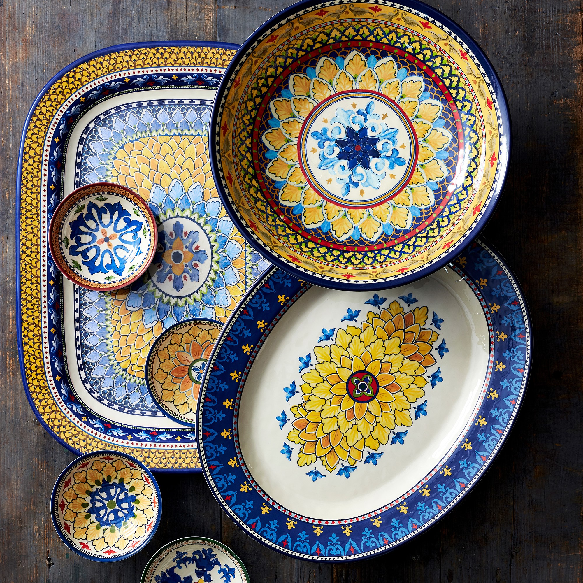 Sicily Outdoor Melamine Serving Bowl