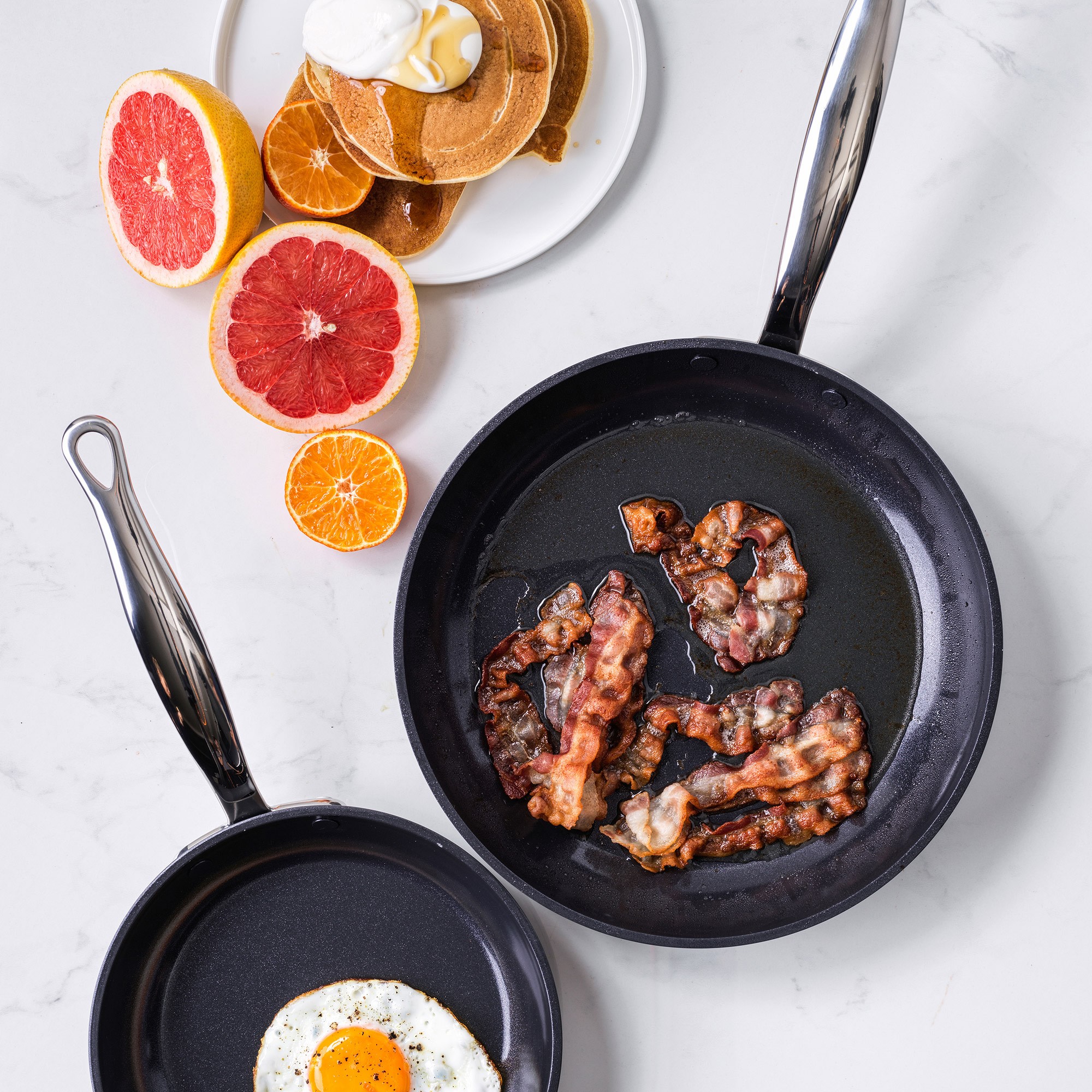 GreenPan™ Premiere Hard Anodized Ceramic Nonstick 3-Piece Fry Pan Set