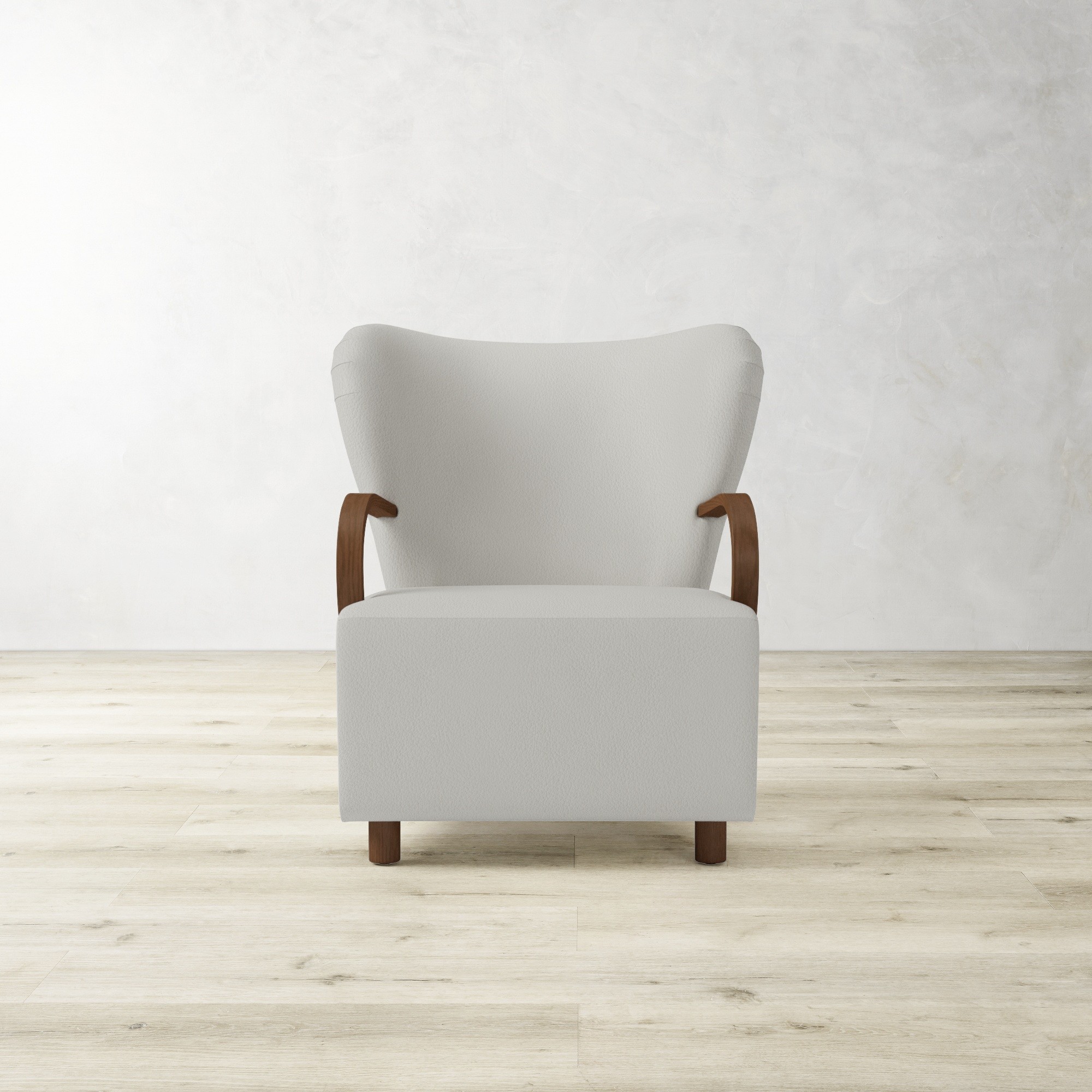 Corban Bentwood Upholstered Occasional Chair