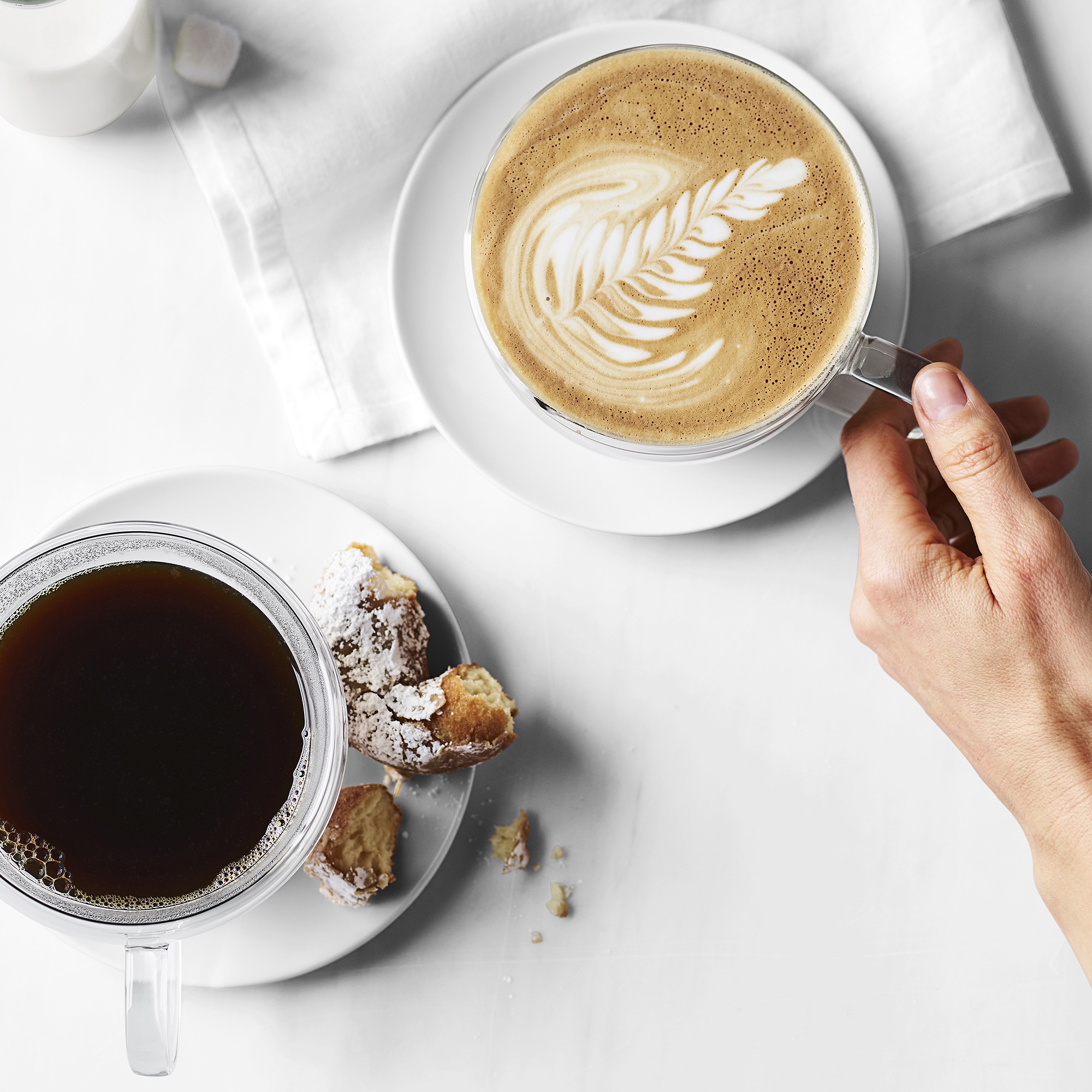 Double-Wall Glass Latte Mugs