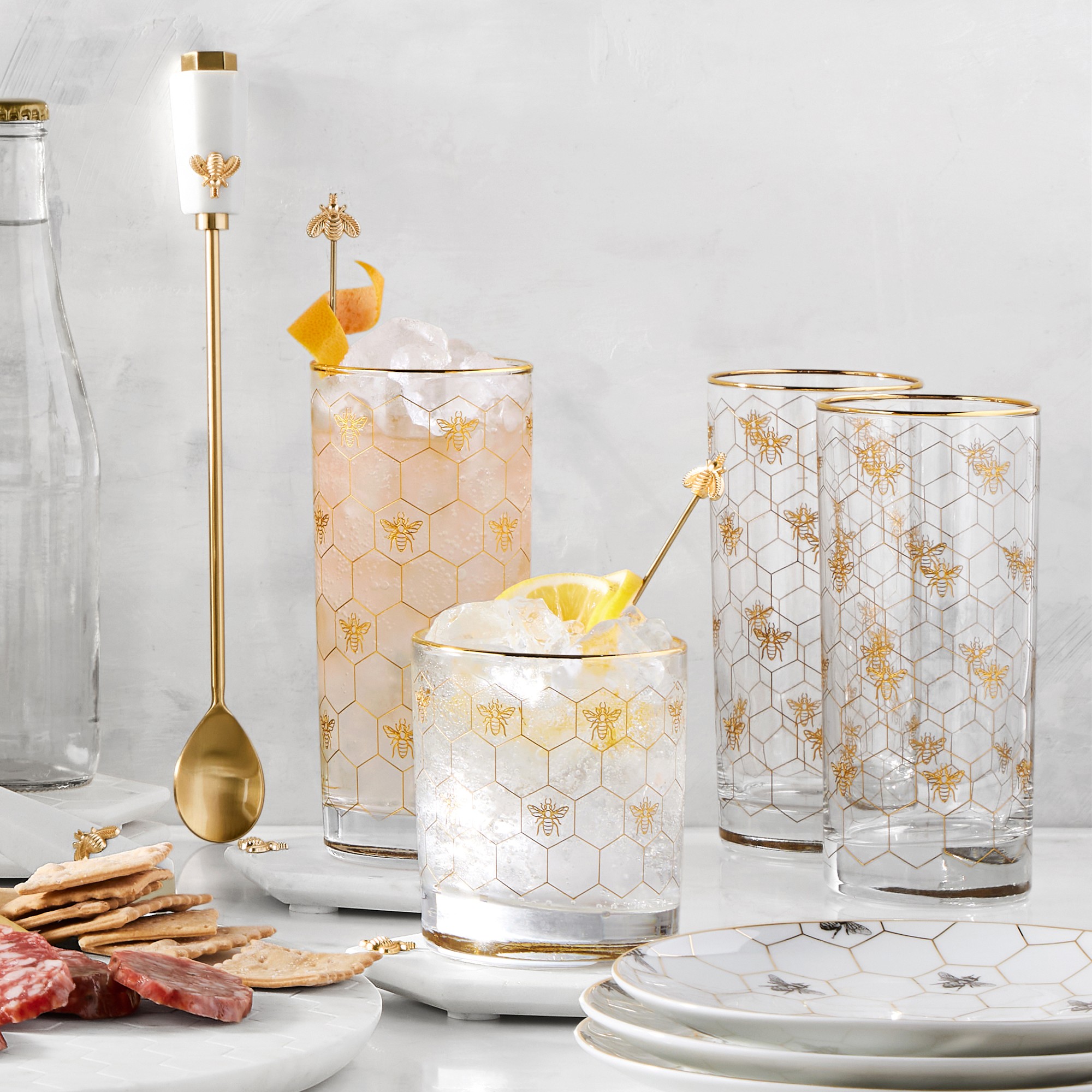 Honeycomb Highball Glasses