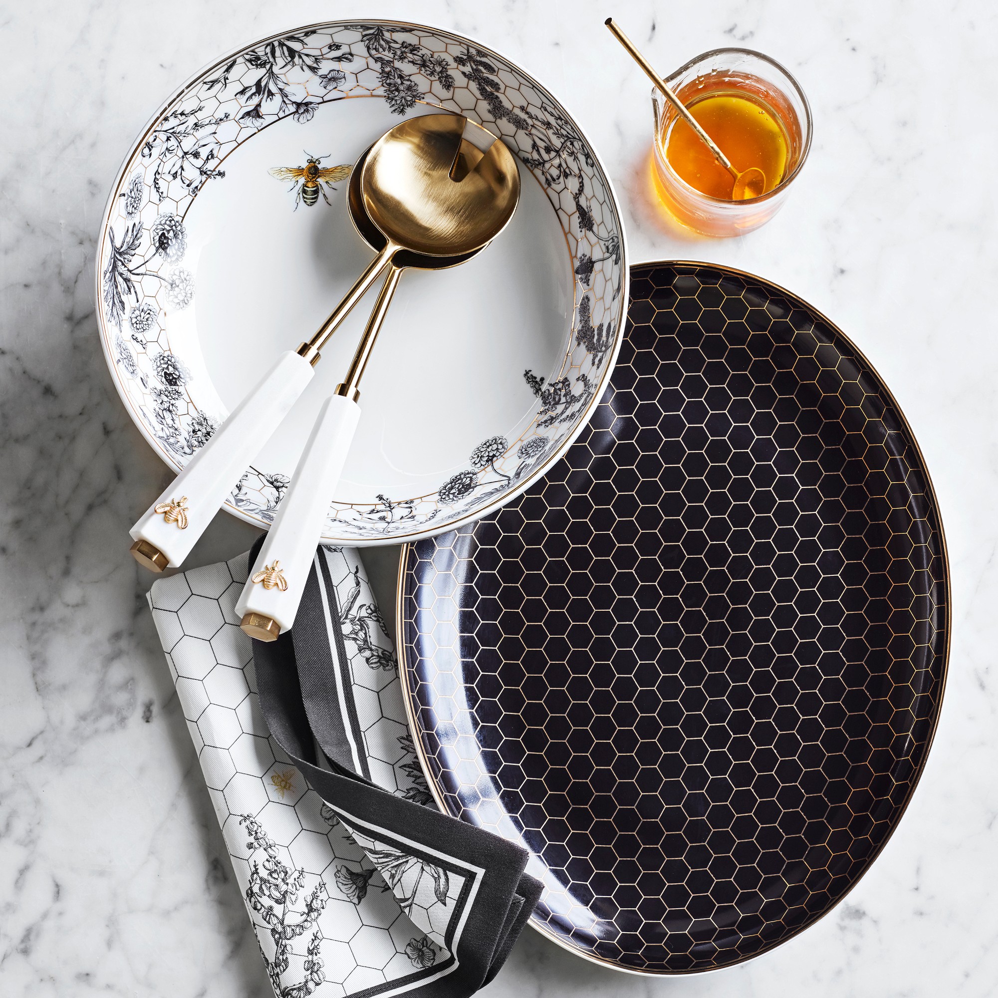 Honeycomb Oval Platter