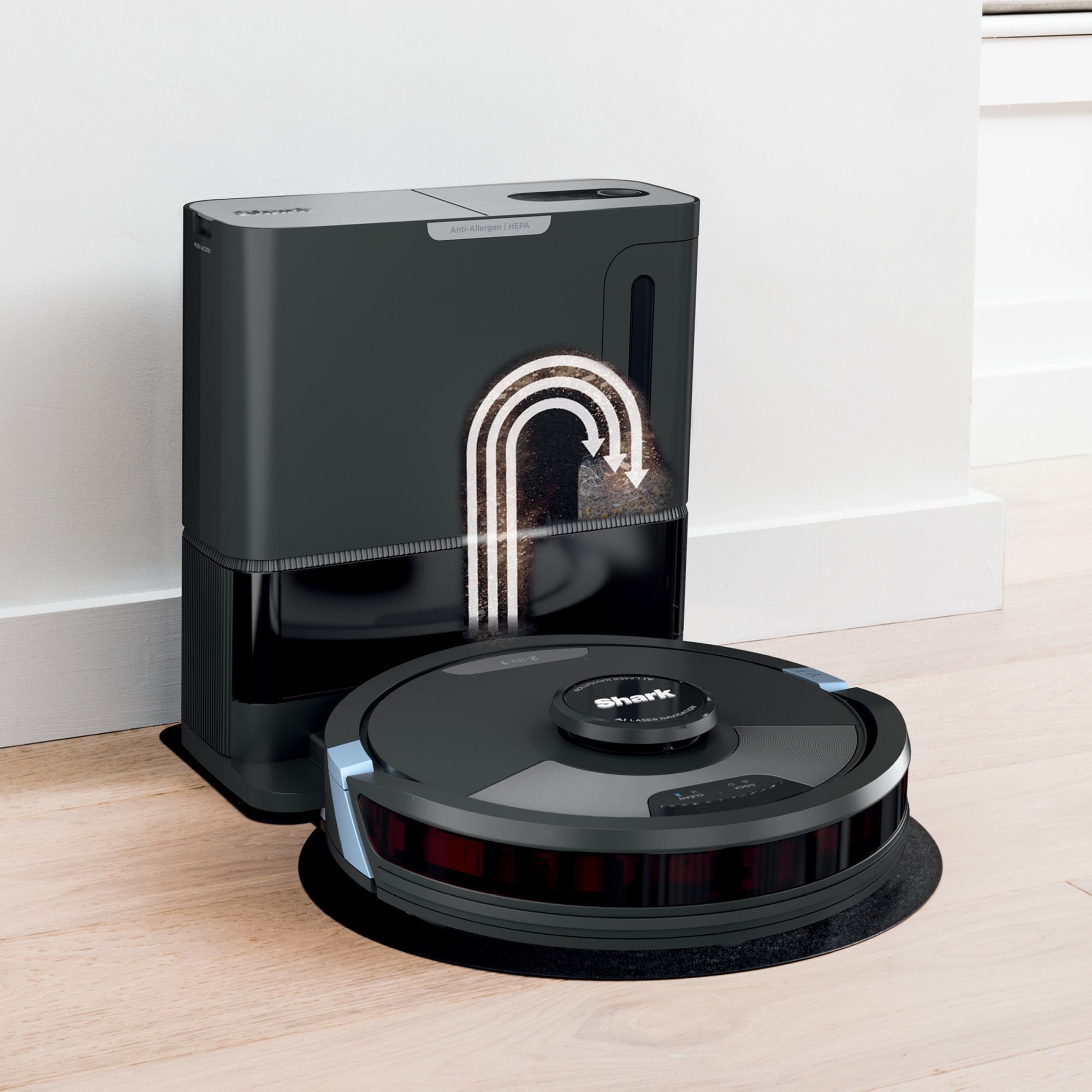 Shark Matrix™ Plus 2-in-1 Robot Vacuum and Mop with XL HEPA Self-Empty Base