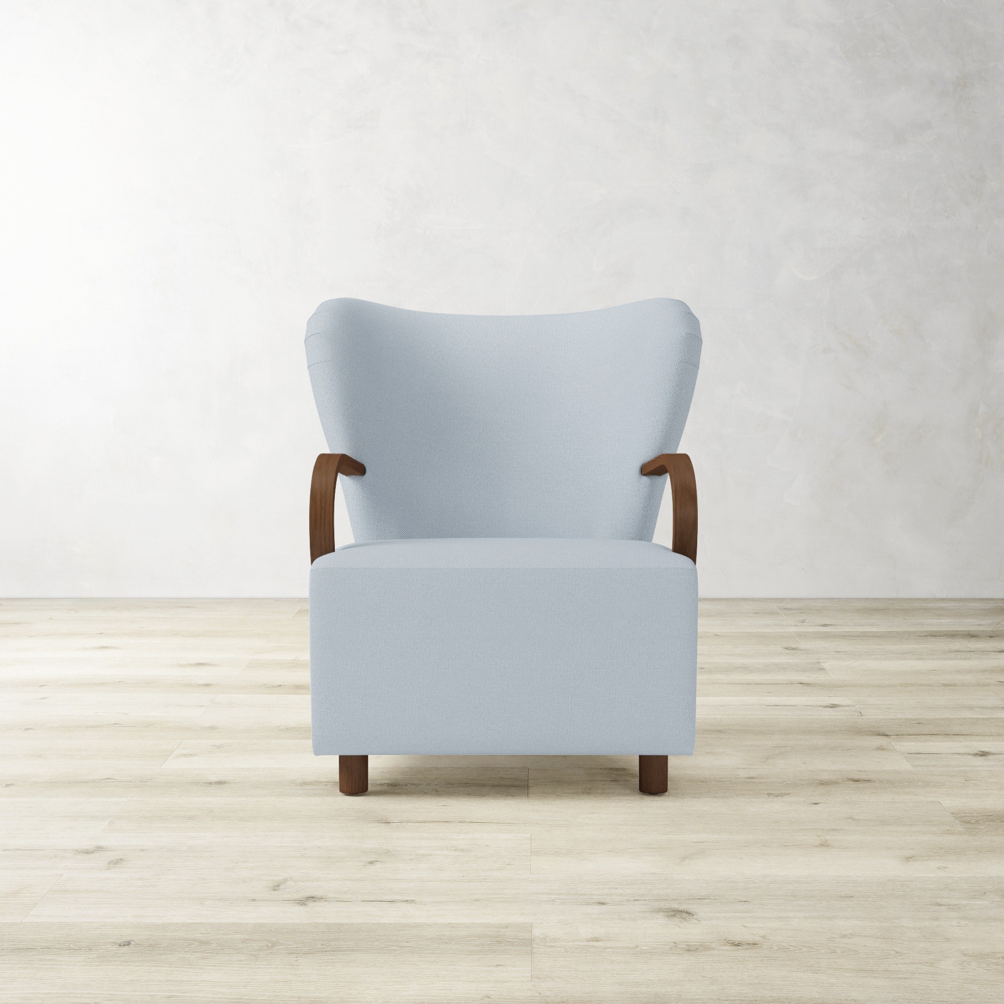 Corban Bentwood Upholstered Occasional Chair
