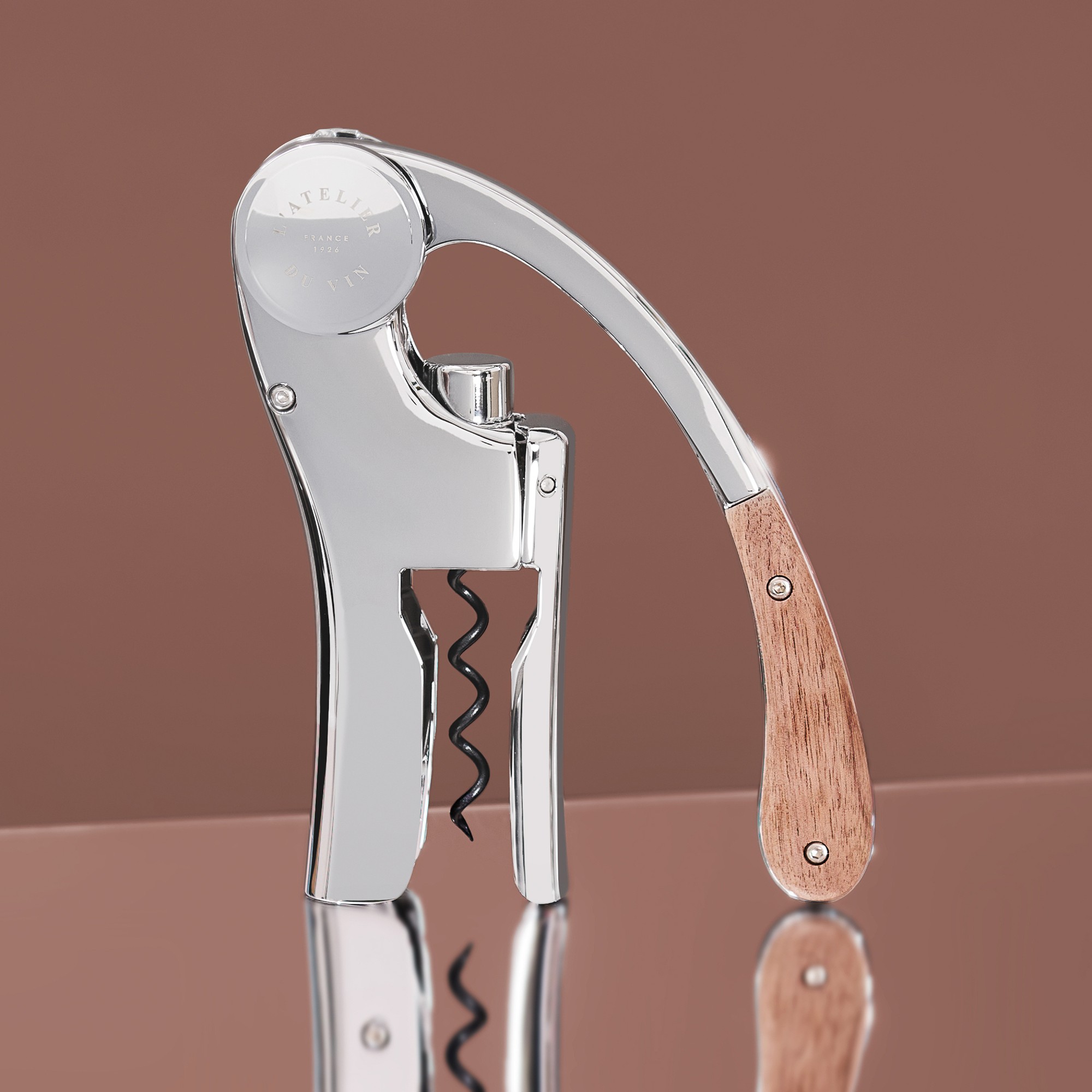L'Atelier Du Vin Oeno Motion Wood and Chrome Corkscrew