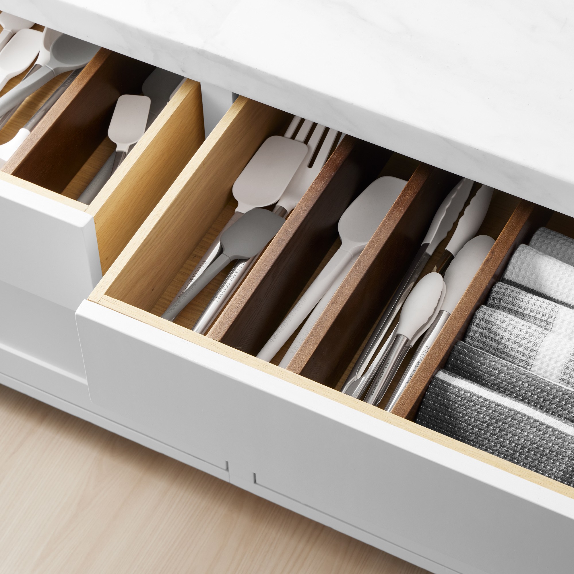 Hold Everything Adjustable Deep Drawer Dividers, Set of 4