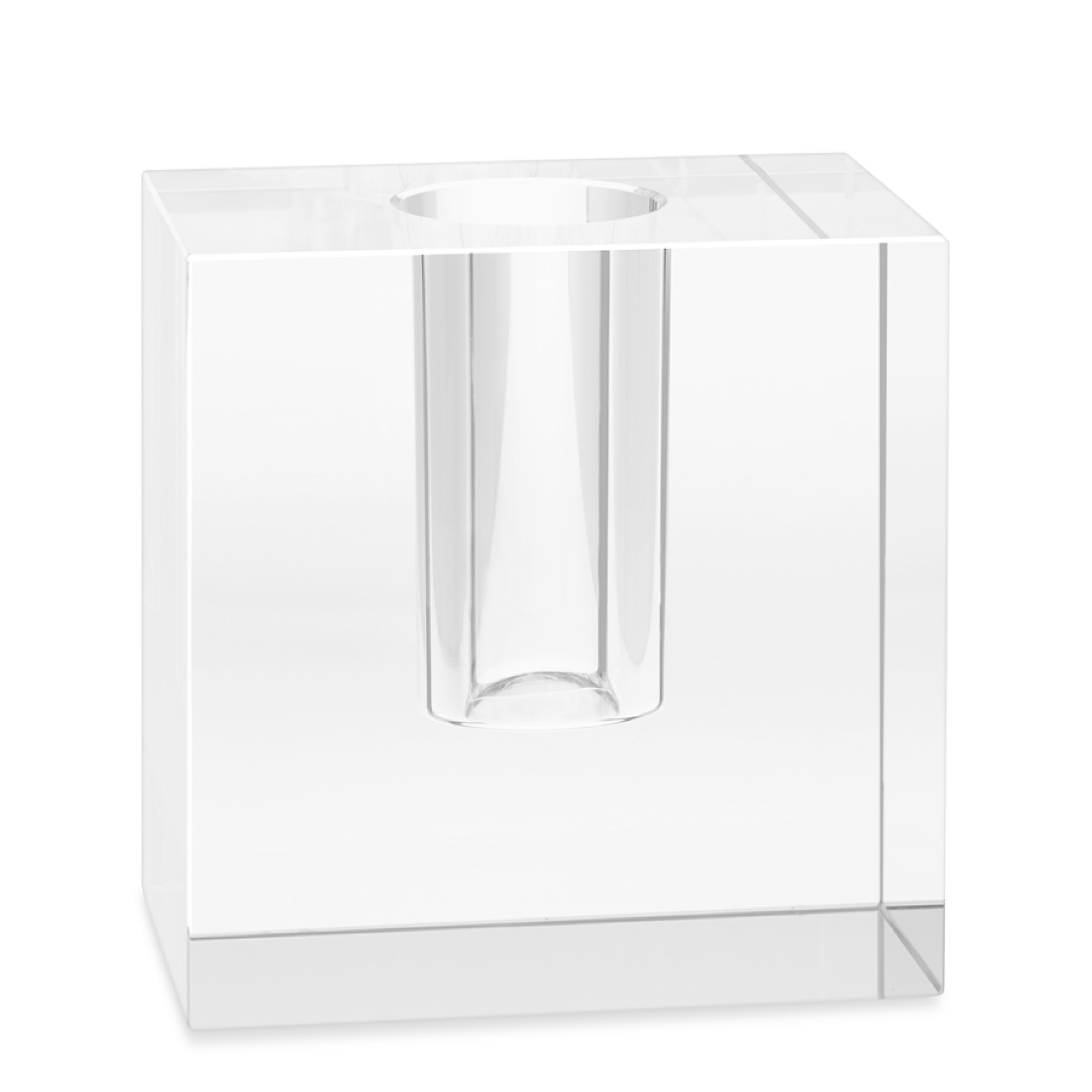 Crystal Block Vase