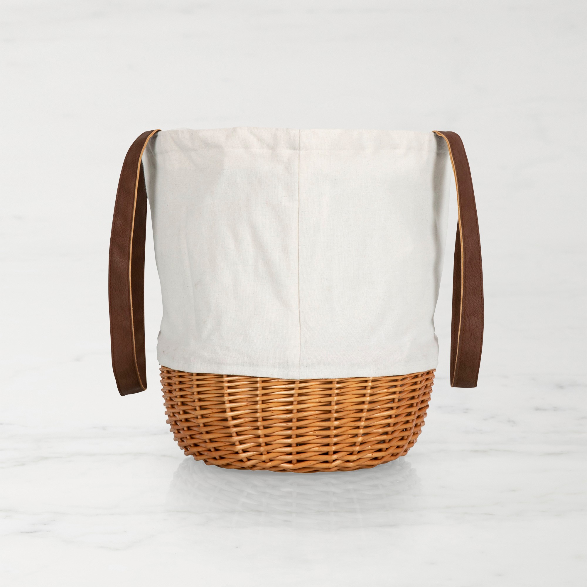 Harry Potter Hogwarts Coronado Canvas and Willow Basket Tote