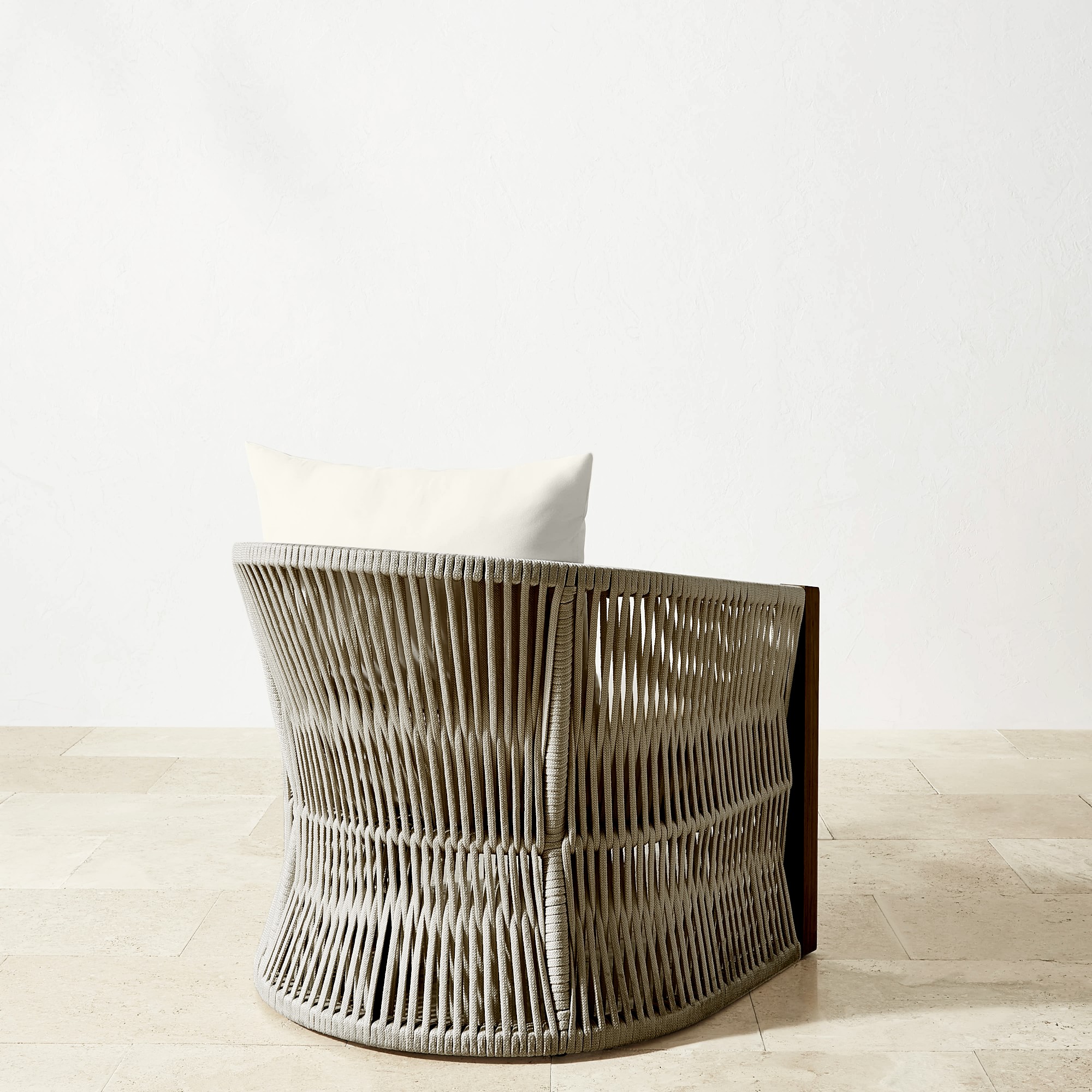 Pasadena Outdoor Teak and Rope Club Chair