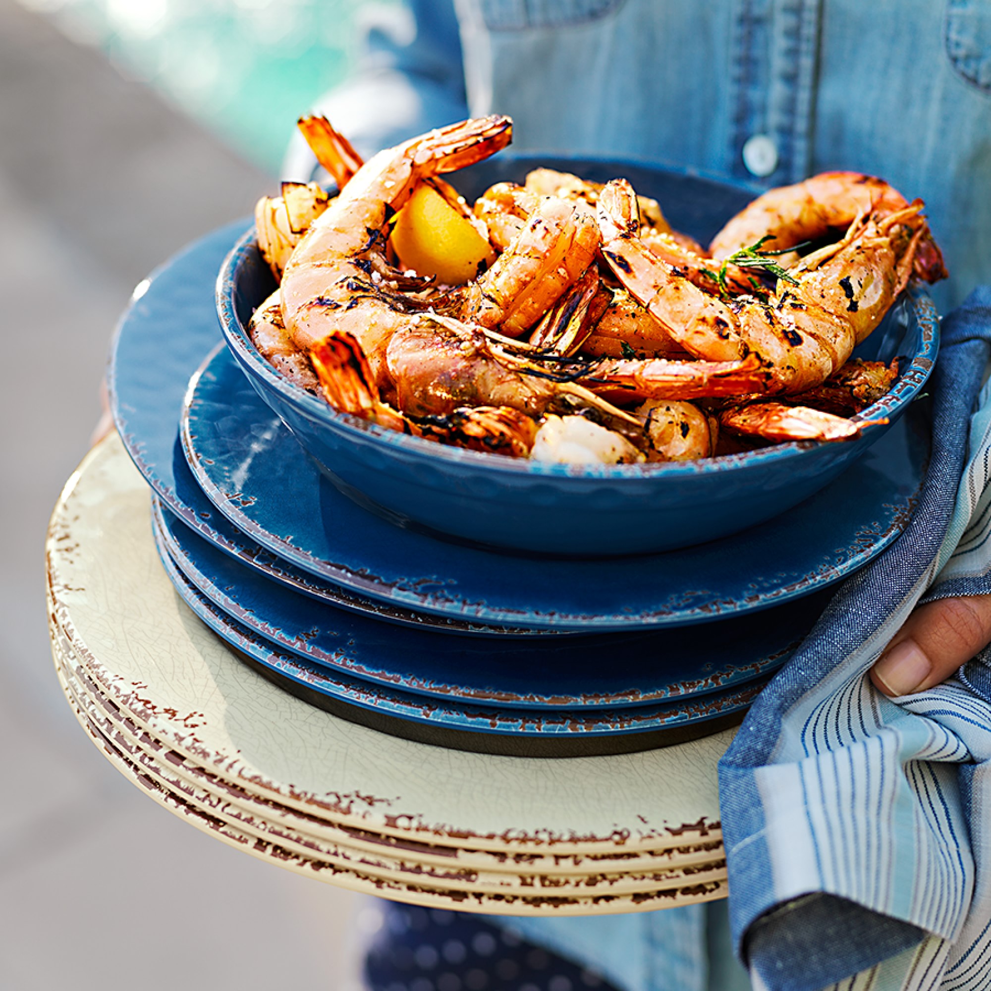 Rustic® Outdoor Melamine Salad Plates, Set of 4