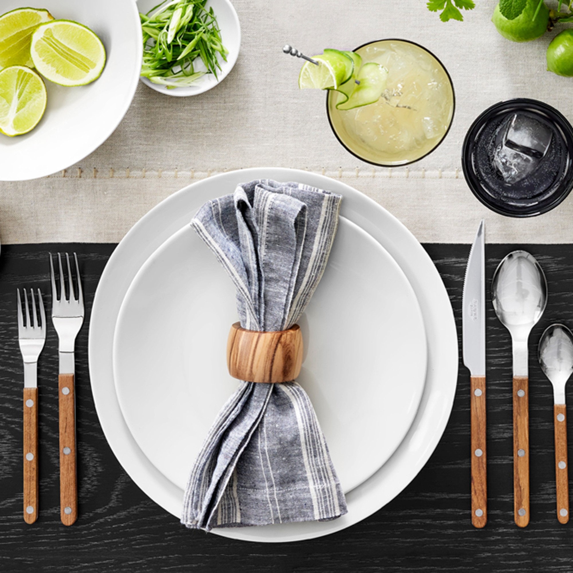 Olivewood Napkin Rings, Set of 4