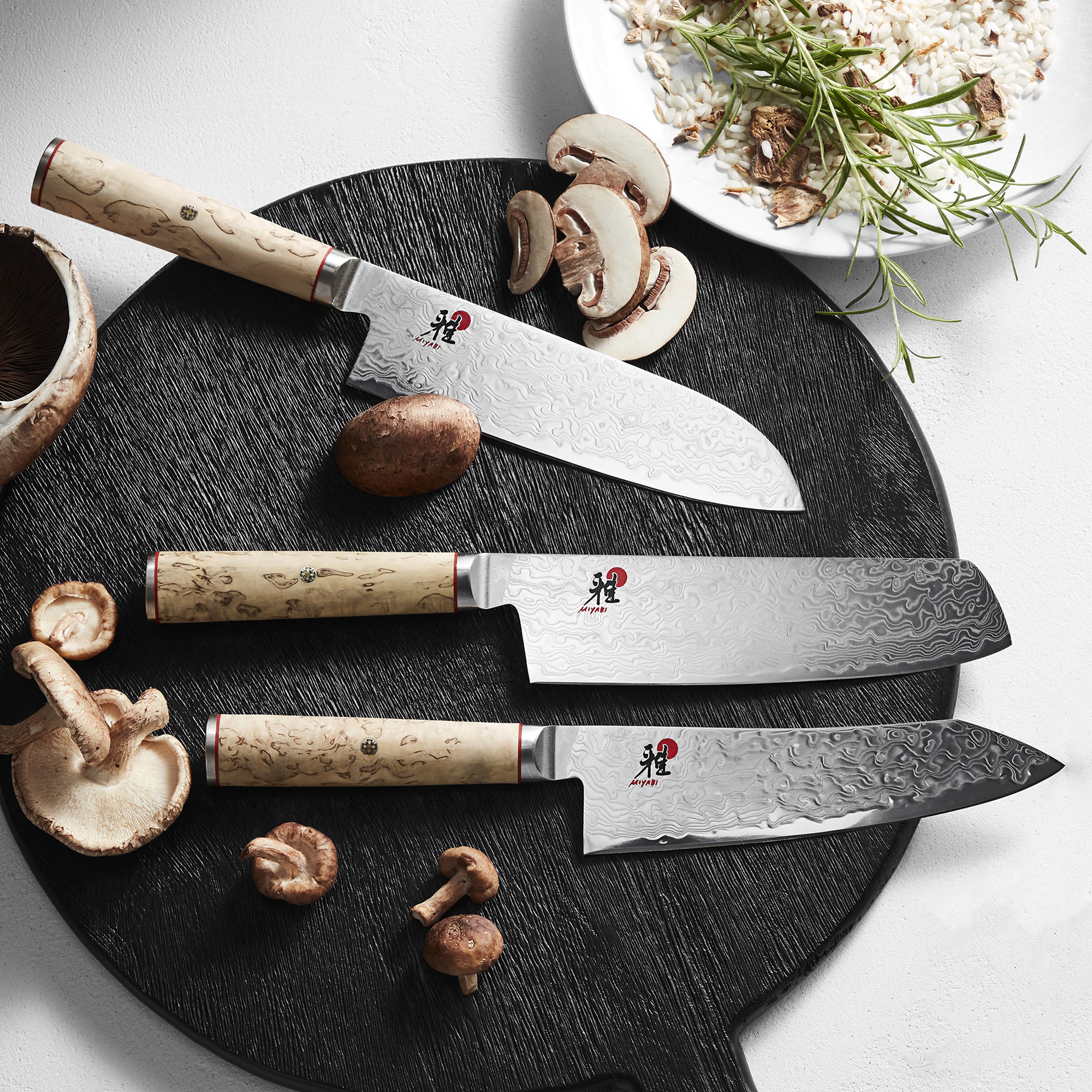 Miyabi Birchwood Santoku Knife, 7