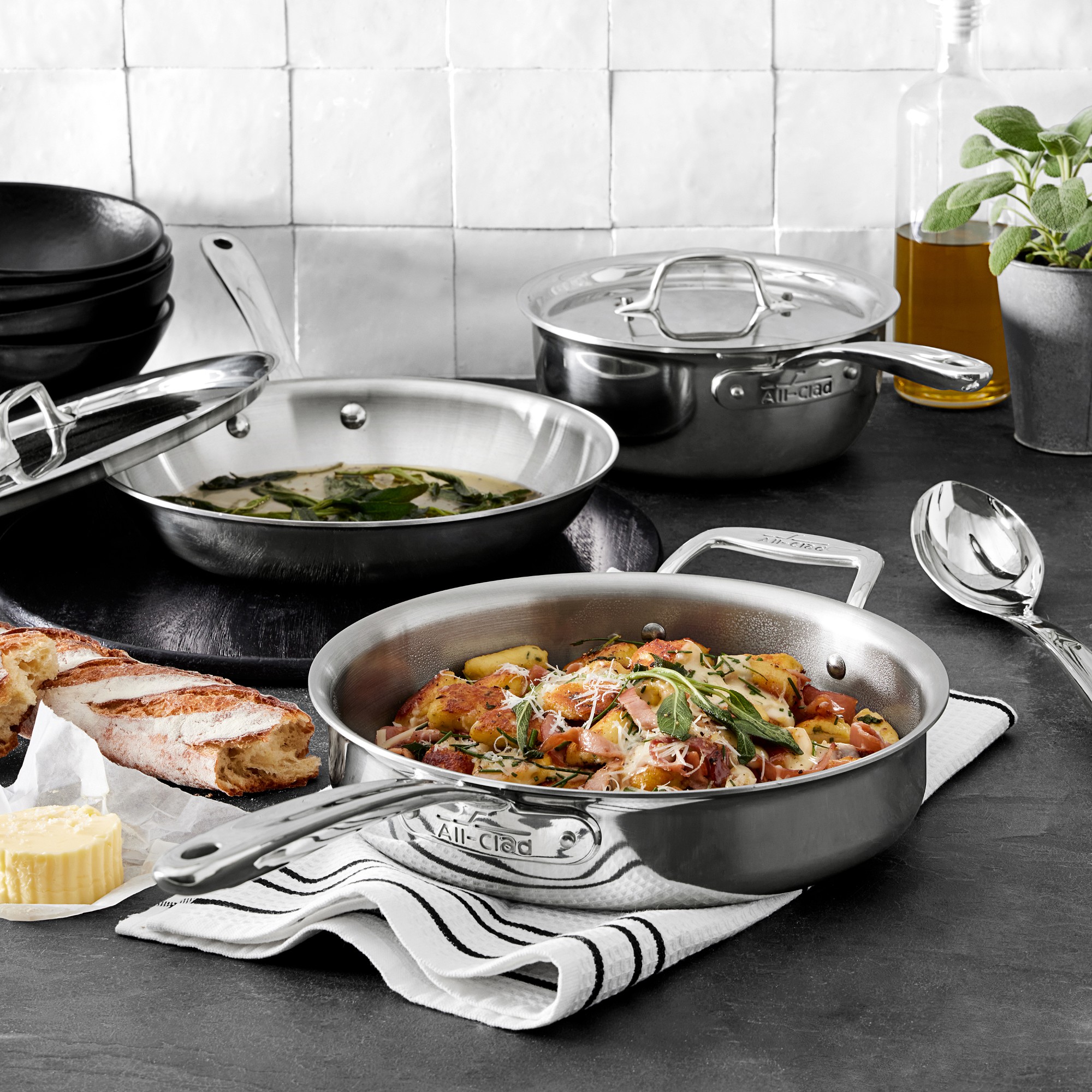 All-Clad G5™ Graphite Core Stainless-Steel Saucier, 2 1/2-Qt.