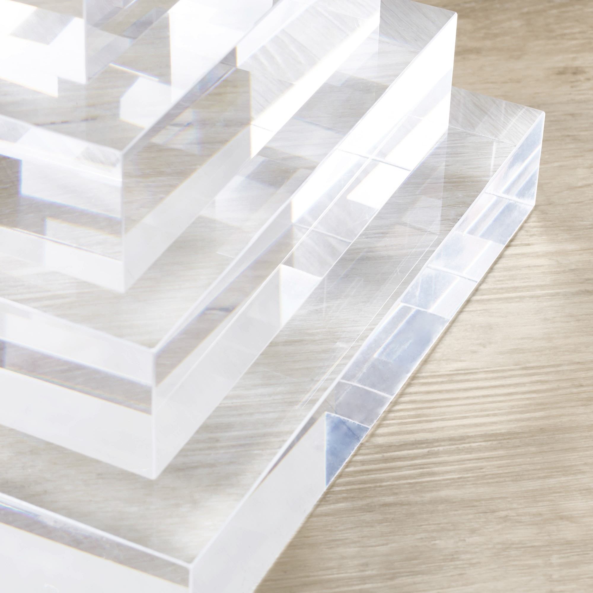 Stacked Acrylic Accent Table (10