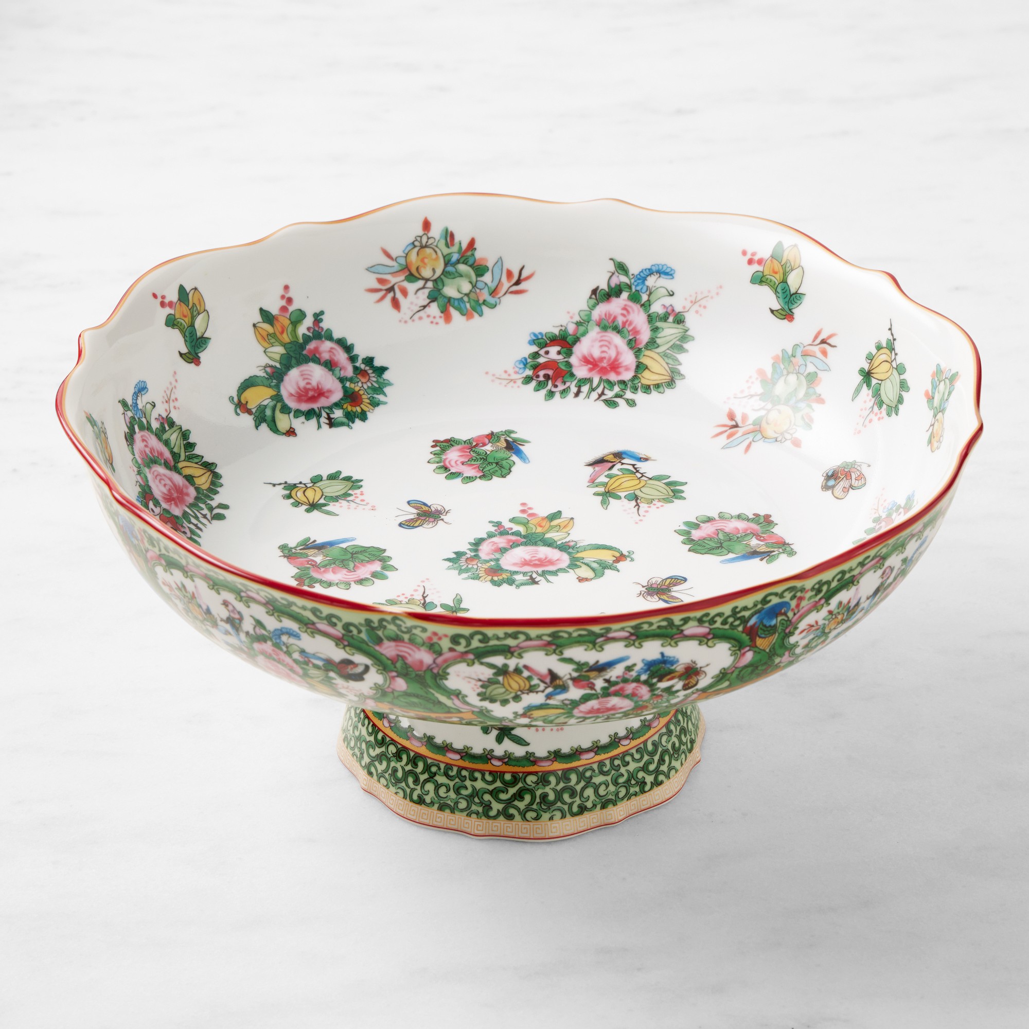 Famille Rose Porcelain Fruit Bowl