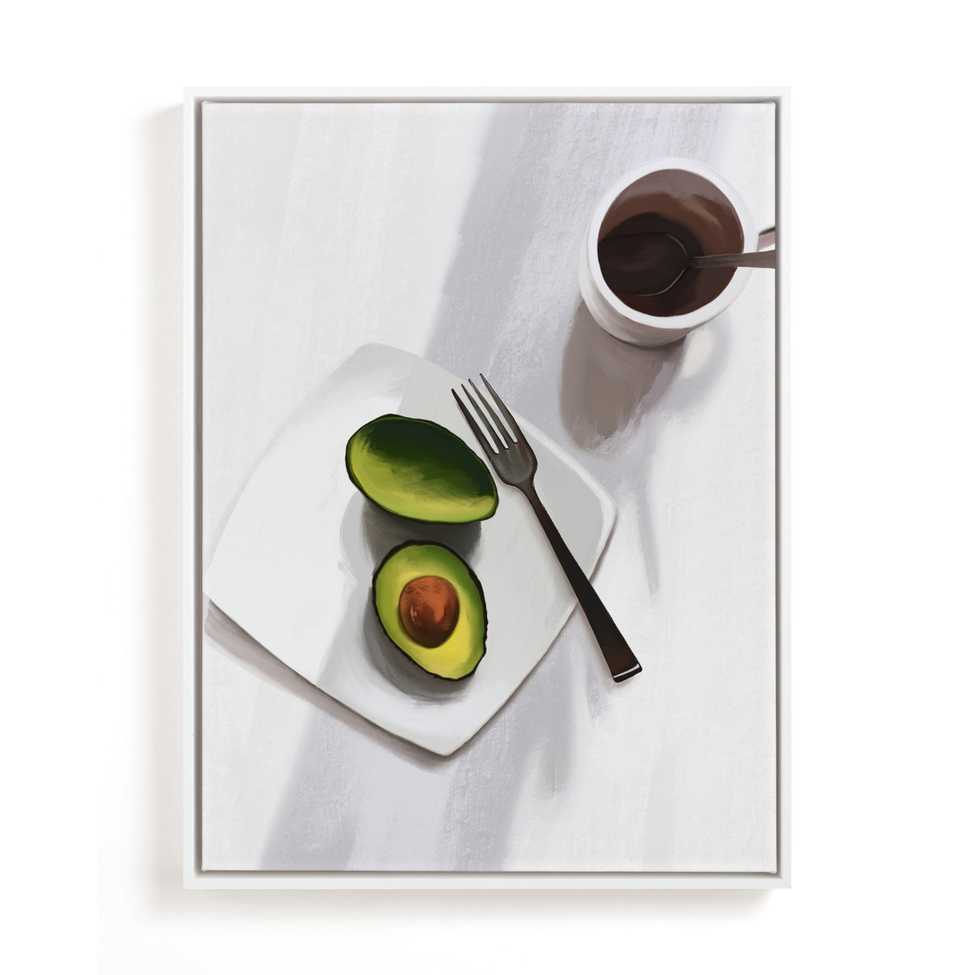Flatlay Avocado Open Edition Kitchen Art by Minted