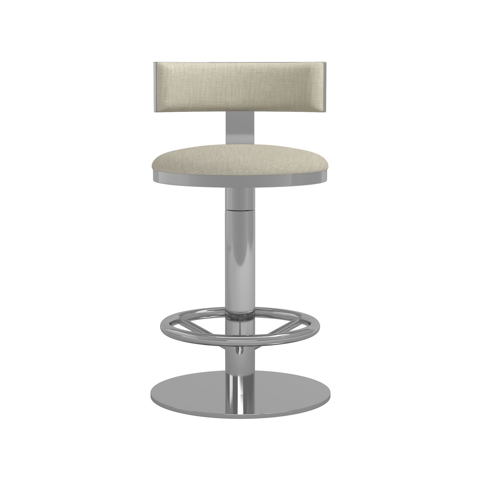 Larkin Upholstered Pedestal Counter & Bar Stool