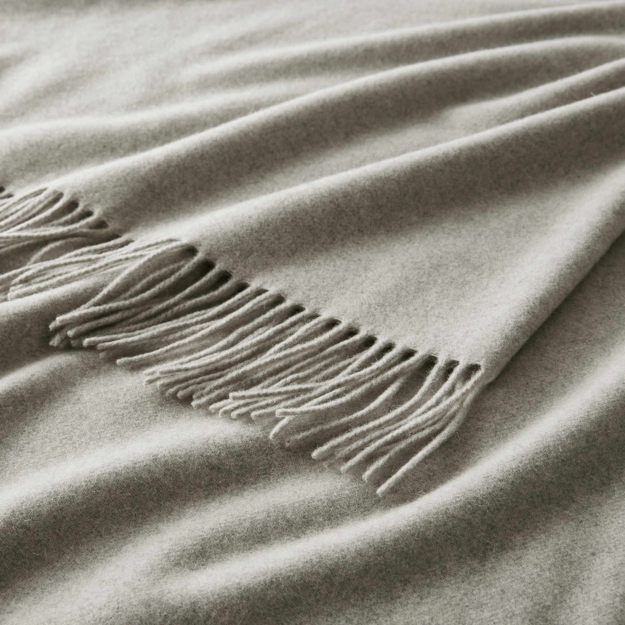 European Solid Cashmere Throw