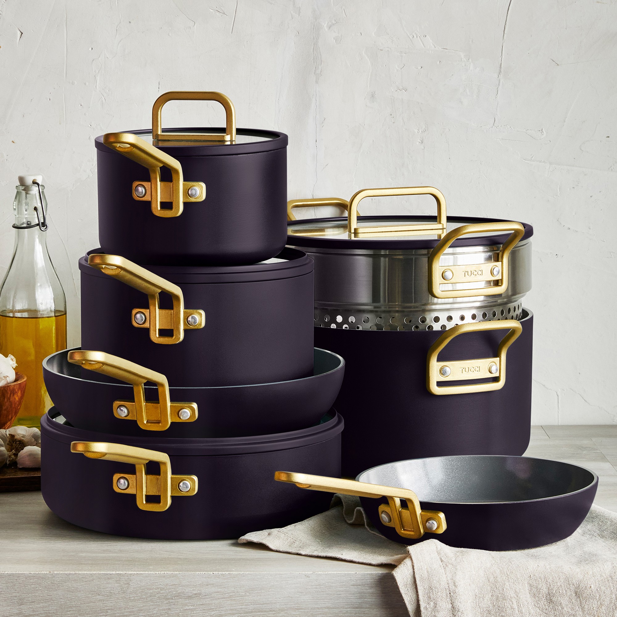 GreenPan™ Stanley Tucci™ Ceramic Nonstick 11-Piece Cookware Set