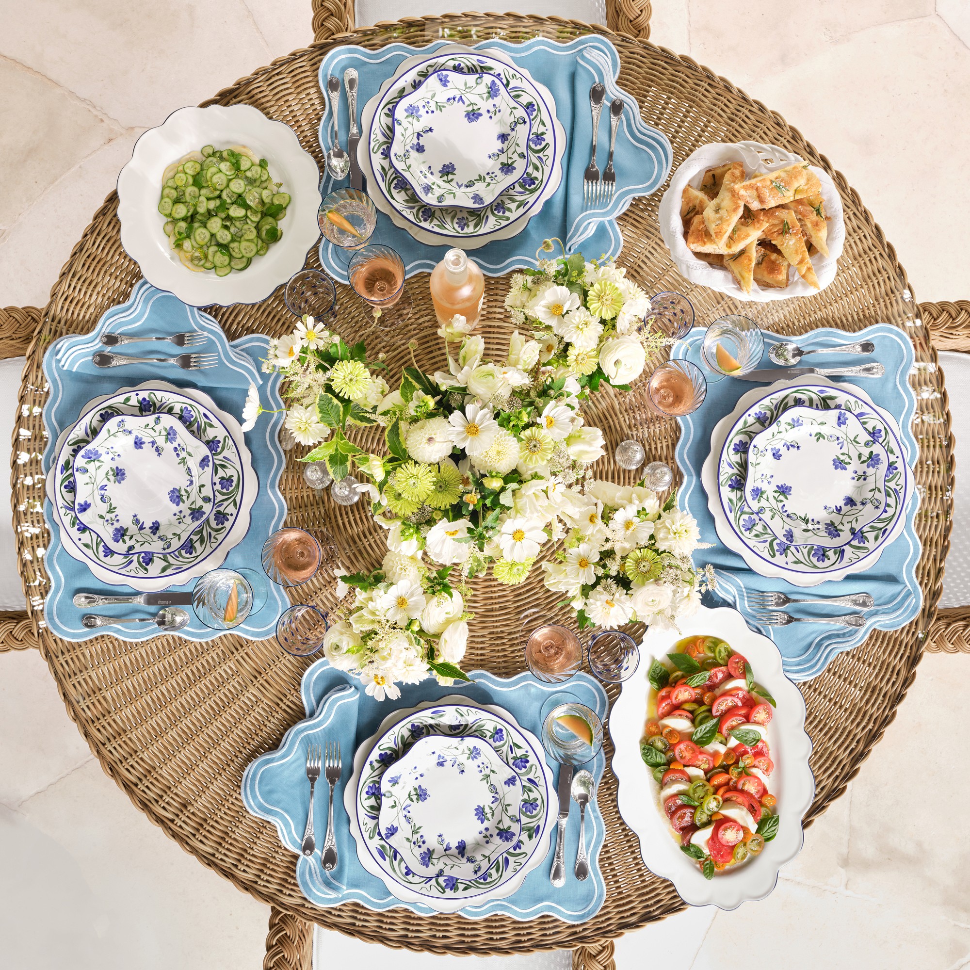 AERIN Garden Bouquet Dinner Plates