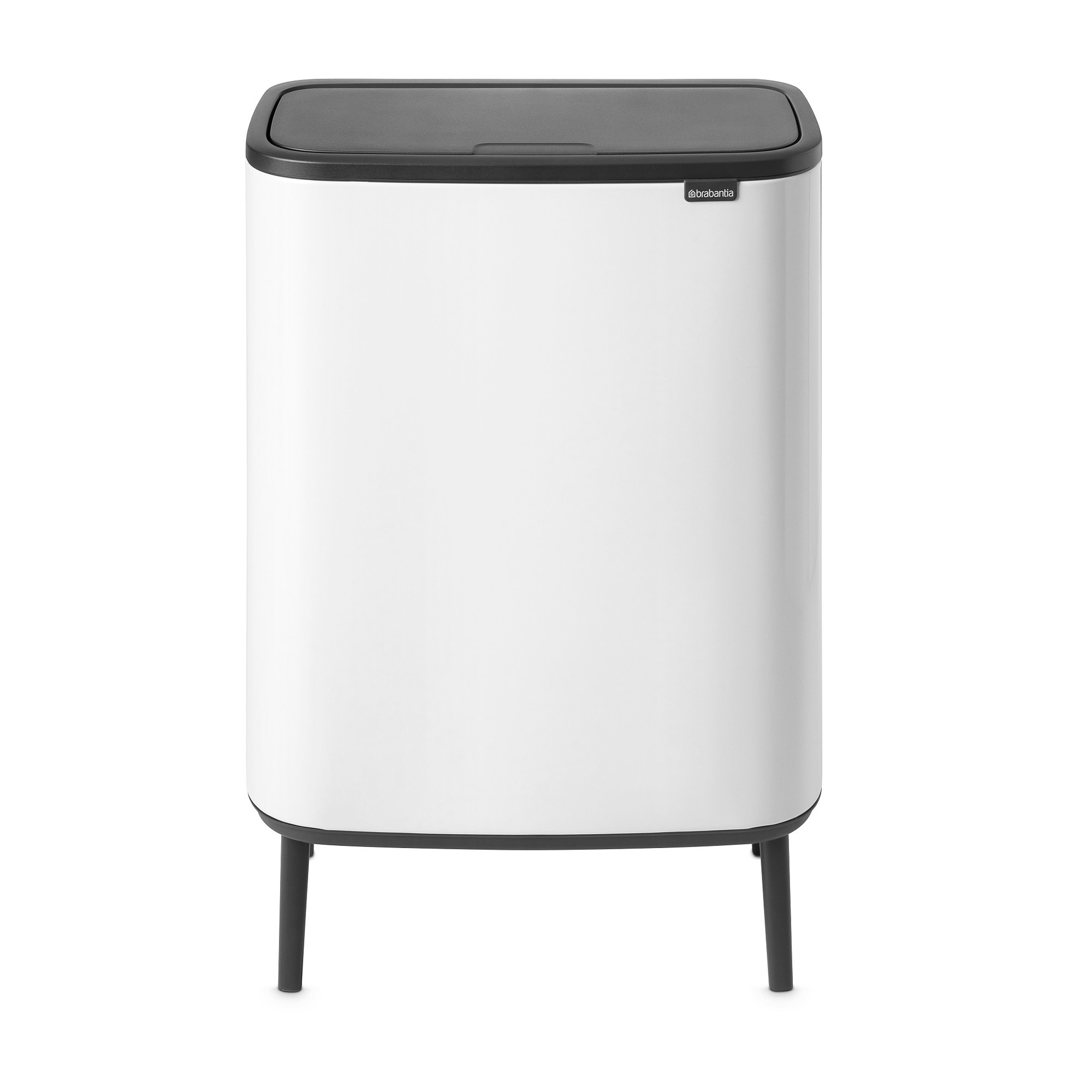 Brabantia Bo Touch Top Hi Single Compartment Trash Can, 16-Gallon