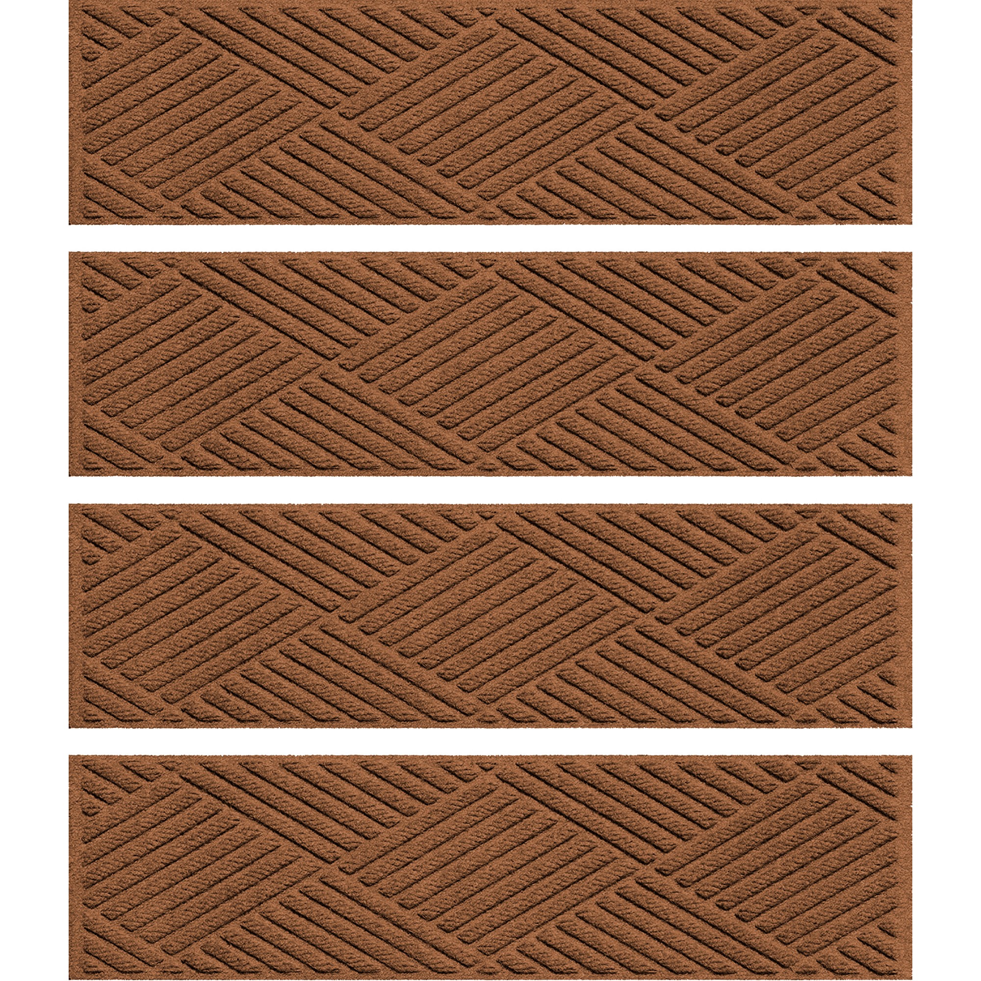 Waterhog Diamonds Commercial Grade Indoor/Outdoor Stair Treads, Set of 4