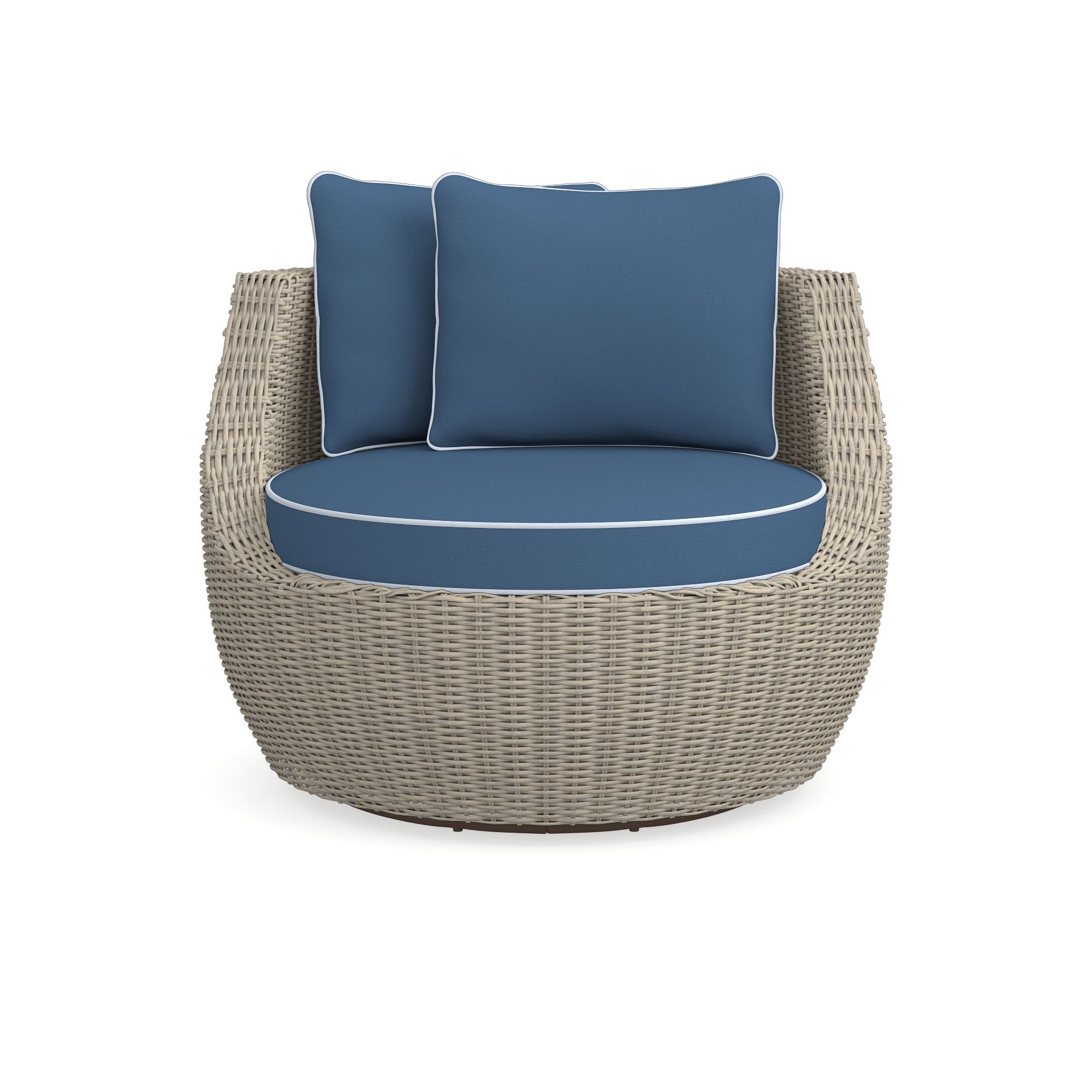 San Clemente Curved Swivel Chair Cushions