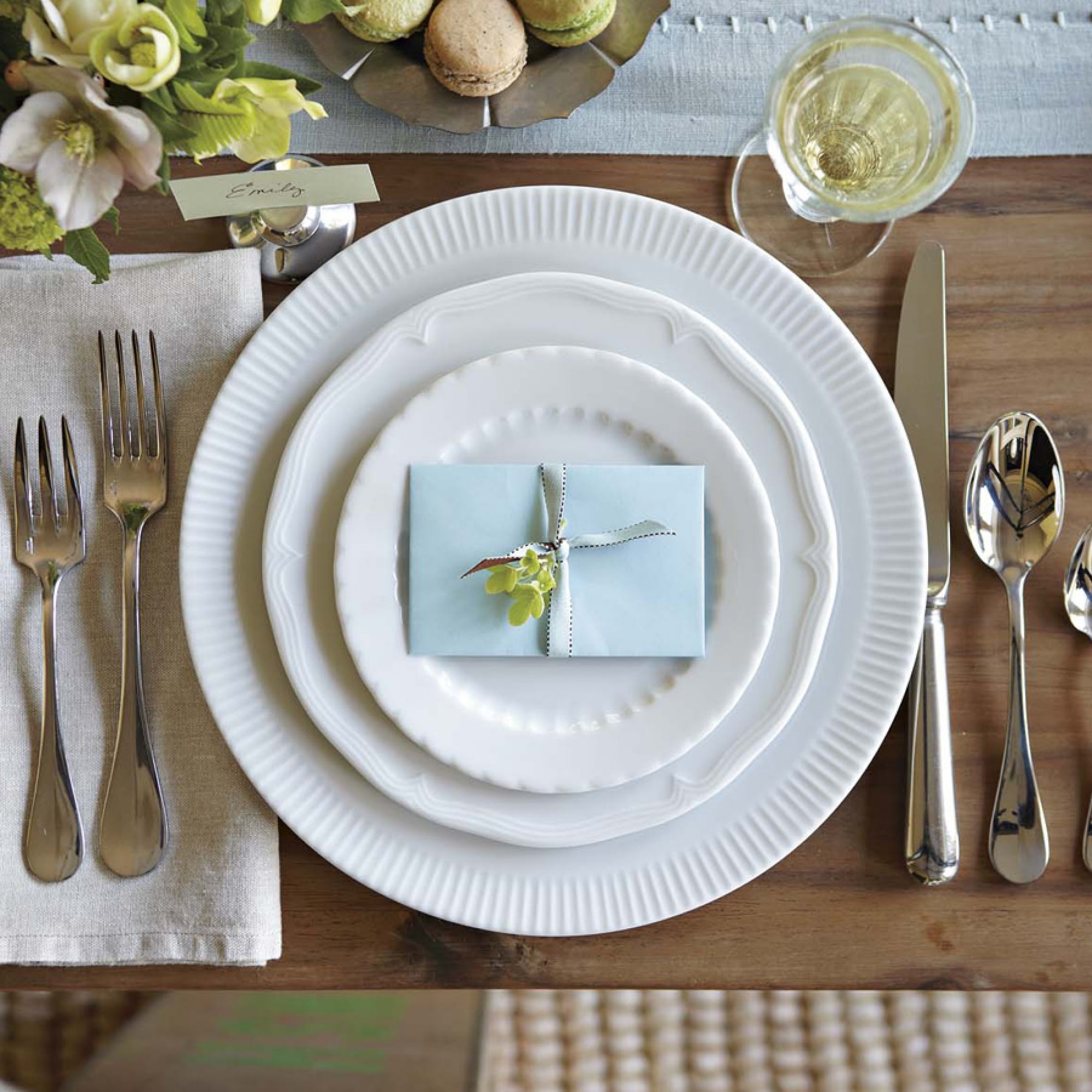 Pillivuyt Eclectique Porcelain Salad Plates, Set of 4